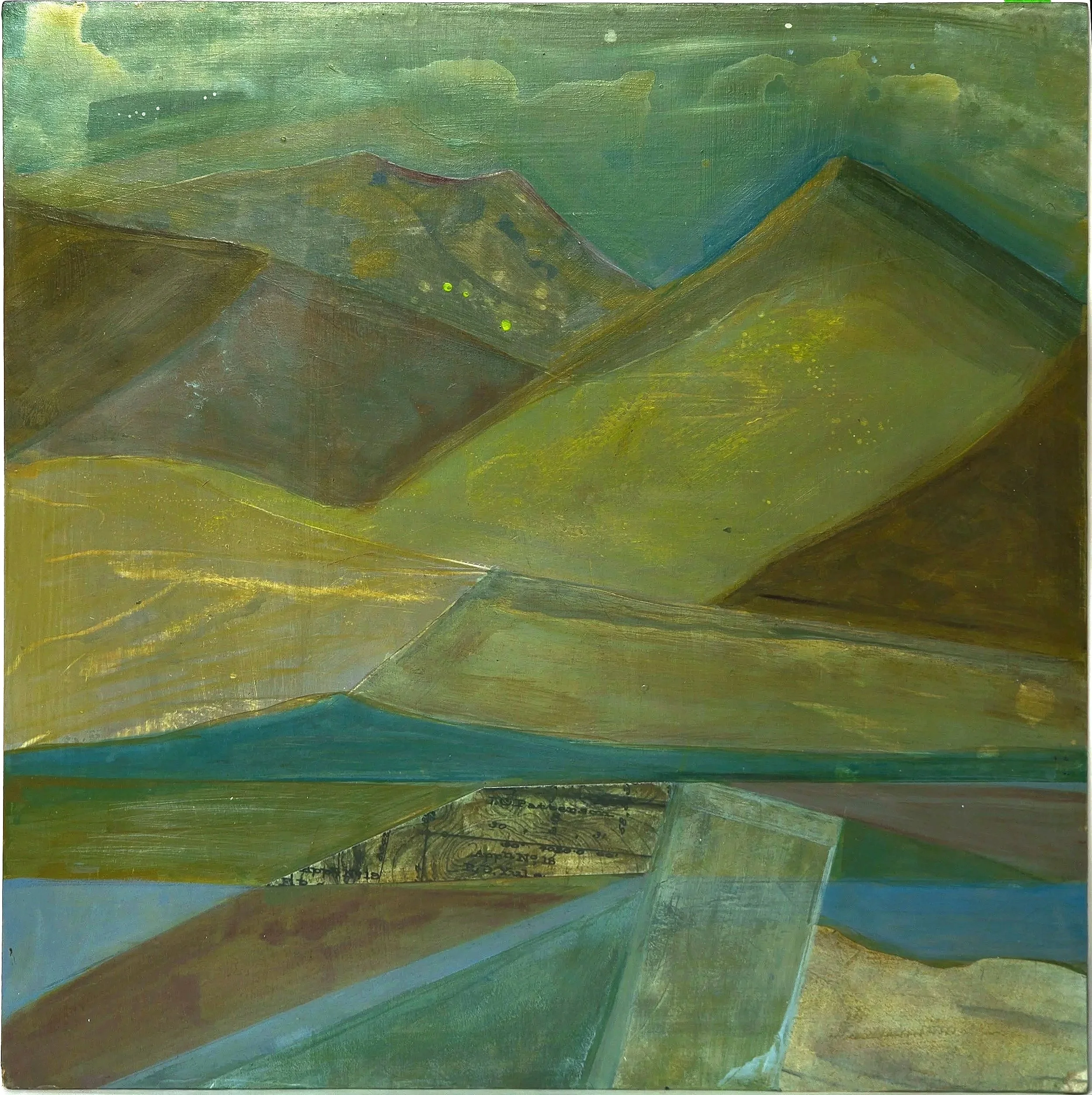TREBLE CONE -  - 48 x 48 CM - ACRYLIC ON BOARD