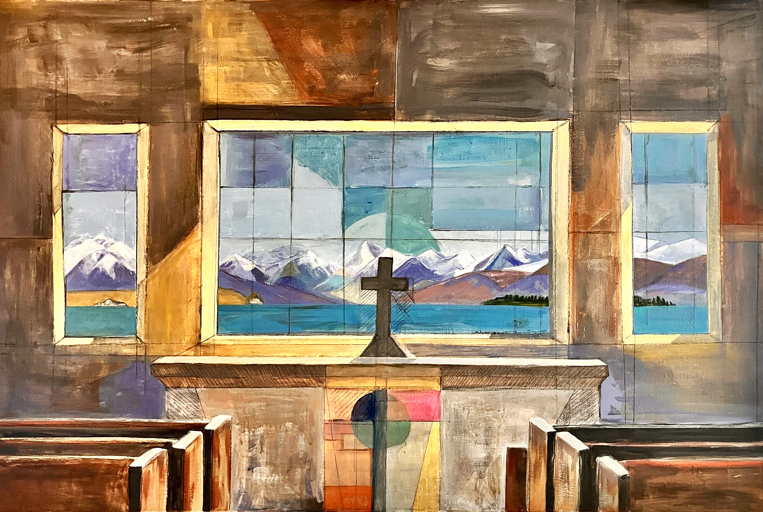 GOOD SHEPARD - 96 x 66 CM ACRYLIC ON CANVAS