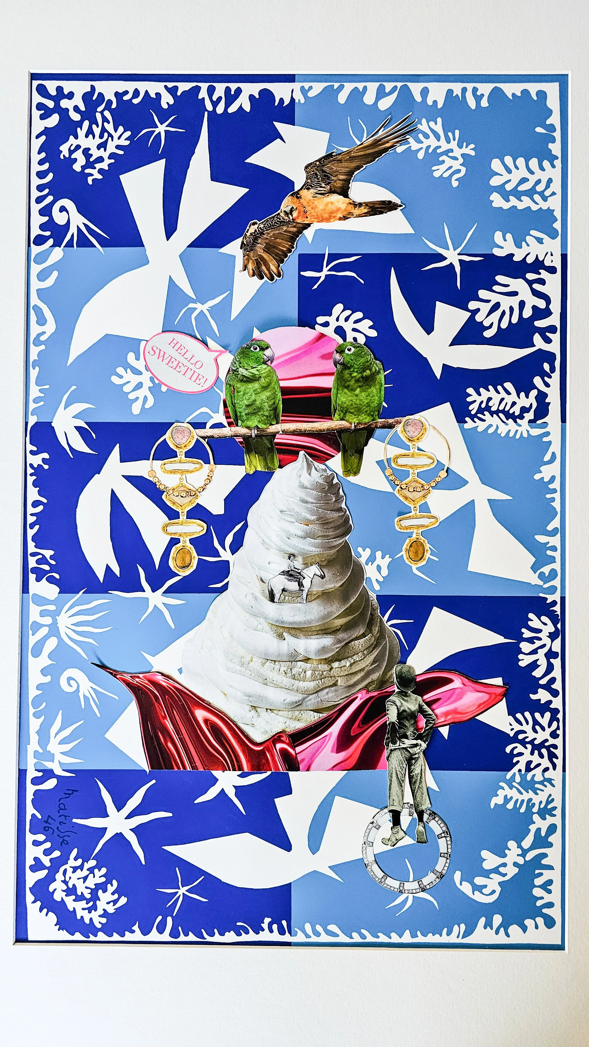 Hello Sweetie | Collage | Original Art