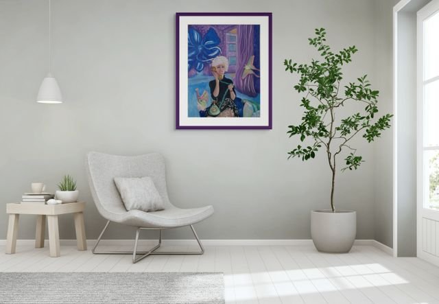 Rescue Me | Oil | Minimal White & Plant