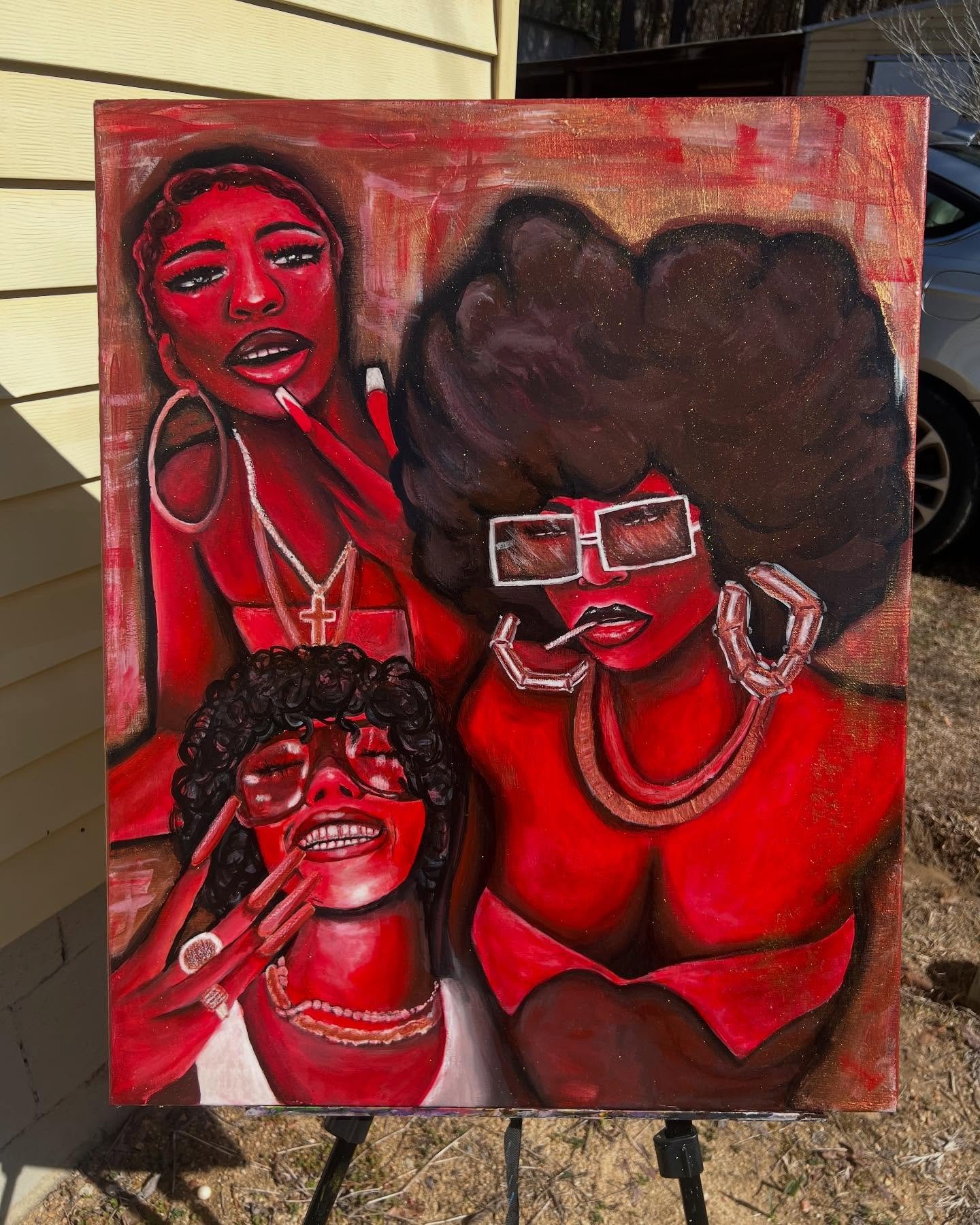 &ldquo;Wild wish Roses&rdquo; (2024)
Acrylic paint on 24x30 canvas
.
.
I am Zikeyia Webb a self-taught artist from Columbus, Ga.
I mainy experienced in traditional painting and illustration but i dabble in a little bit of everything rather its sculpt
