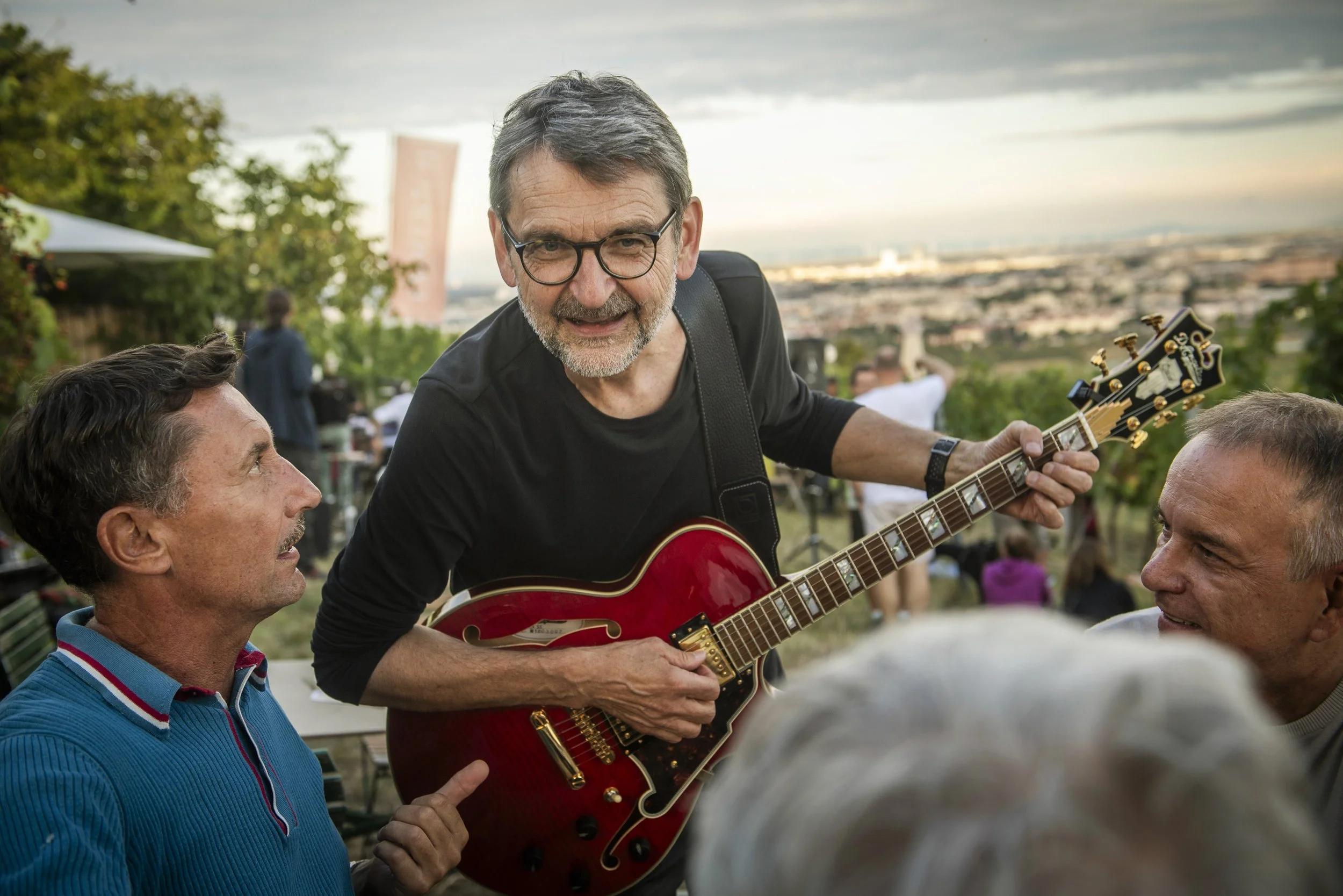 Die Schrägen von der Wiesn - Musikgruppe aus Wien. Alois, Ferdl, Herr Werner und Nik Bezz