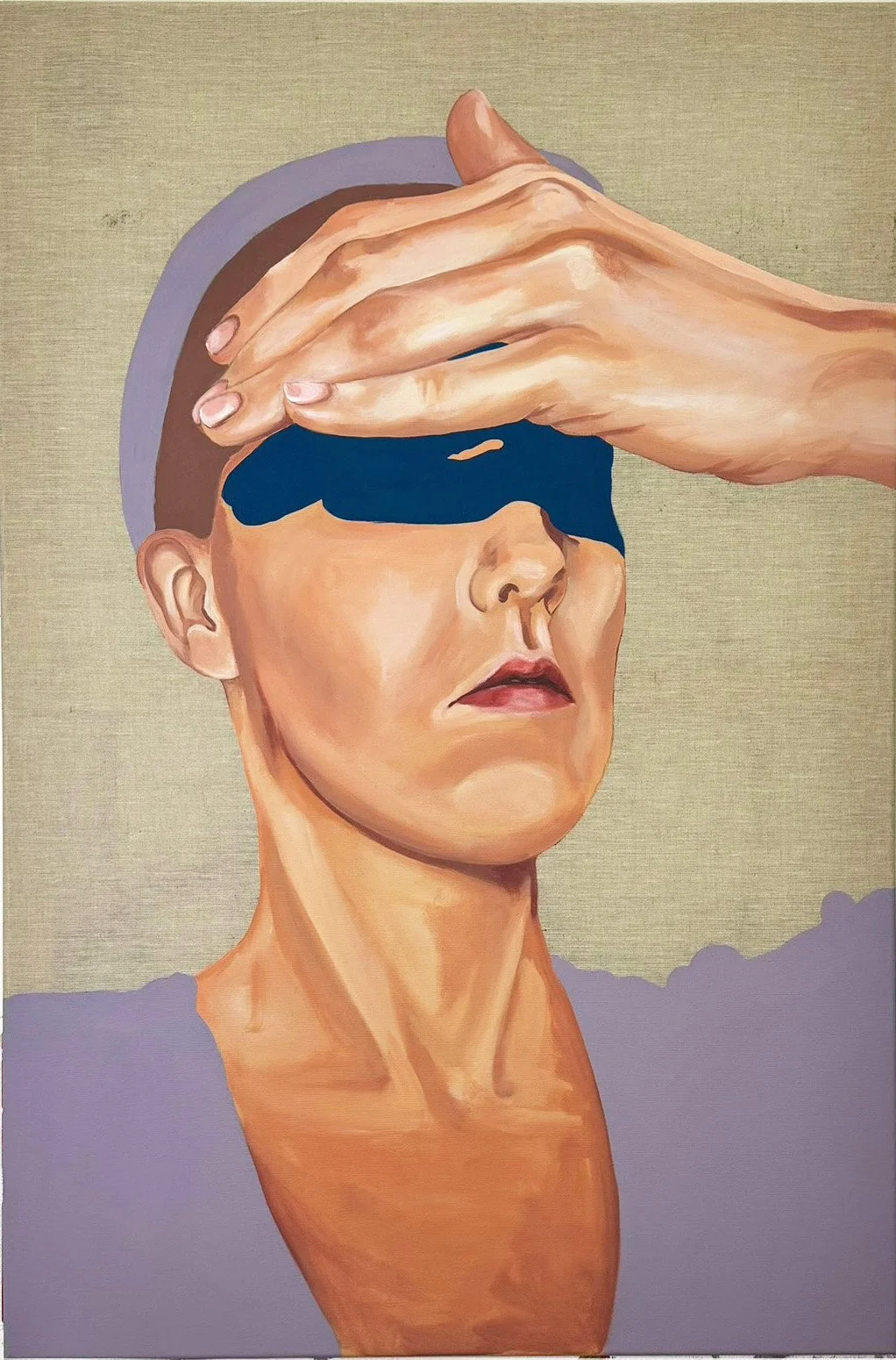 "No se puede tapar el sol con la mano", 2024, 120x80cm, Acrylic on Canvas