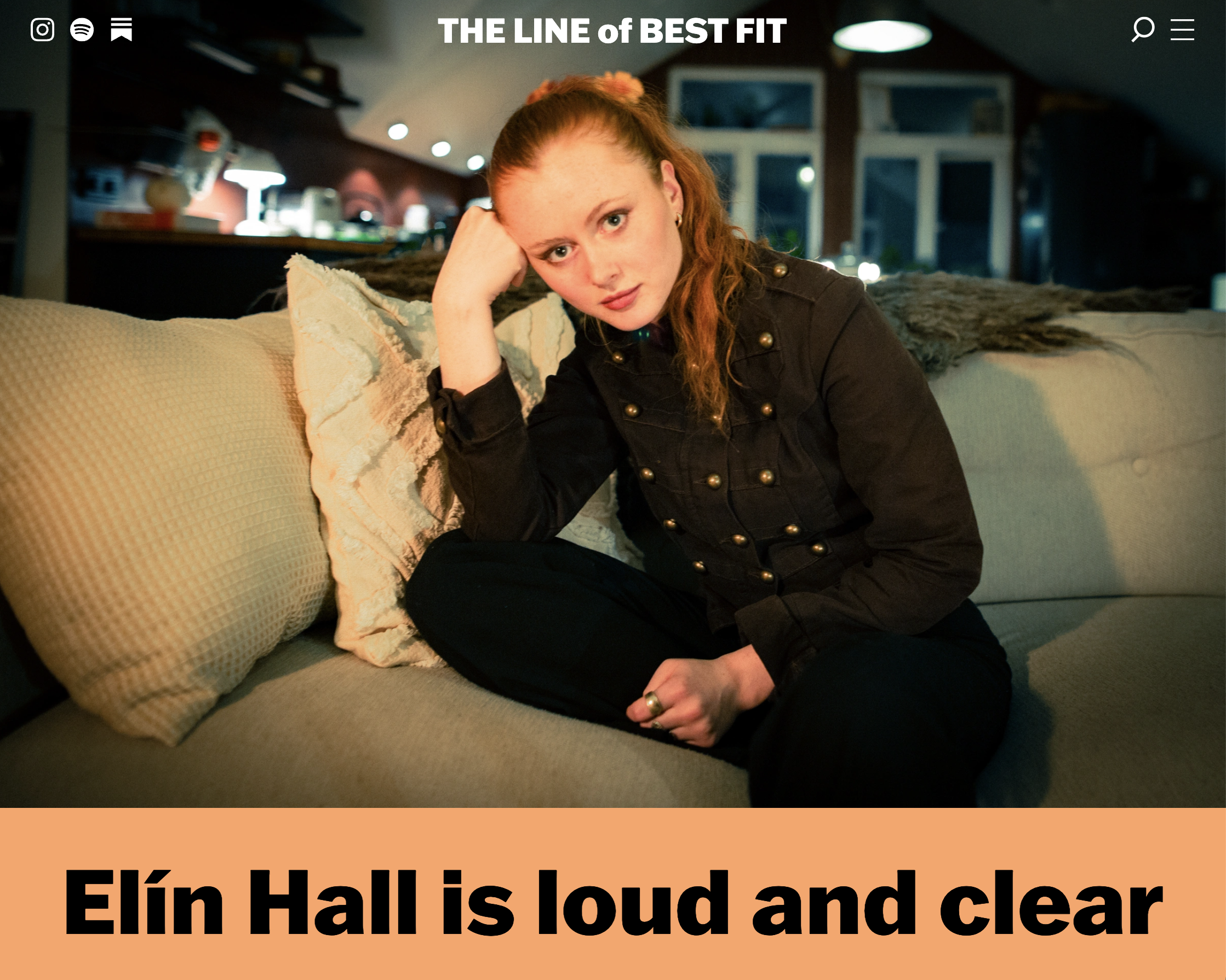 Elín Hall Featured in In-Depth Interview with The Line of Best Fit