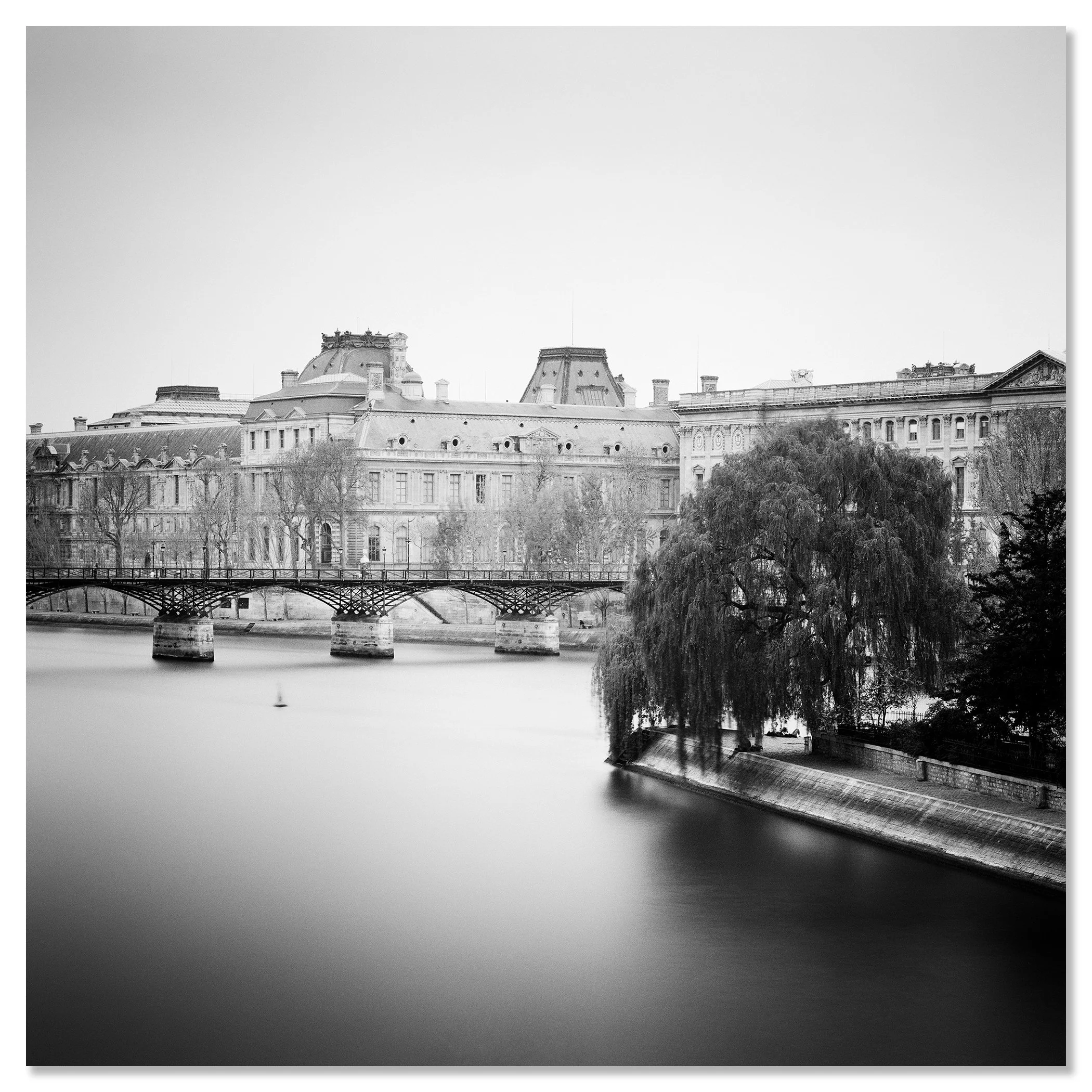 Pont Neuf, Study 1 – Paris, France, frameless black-and-white photograph mounted on aluminium Dibond. Photo by Gerald Berghammer.