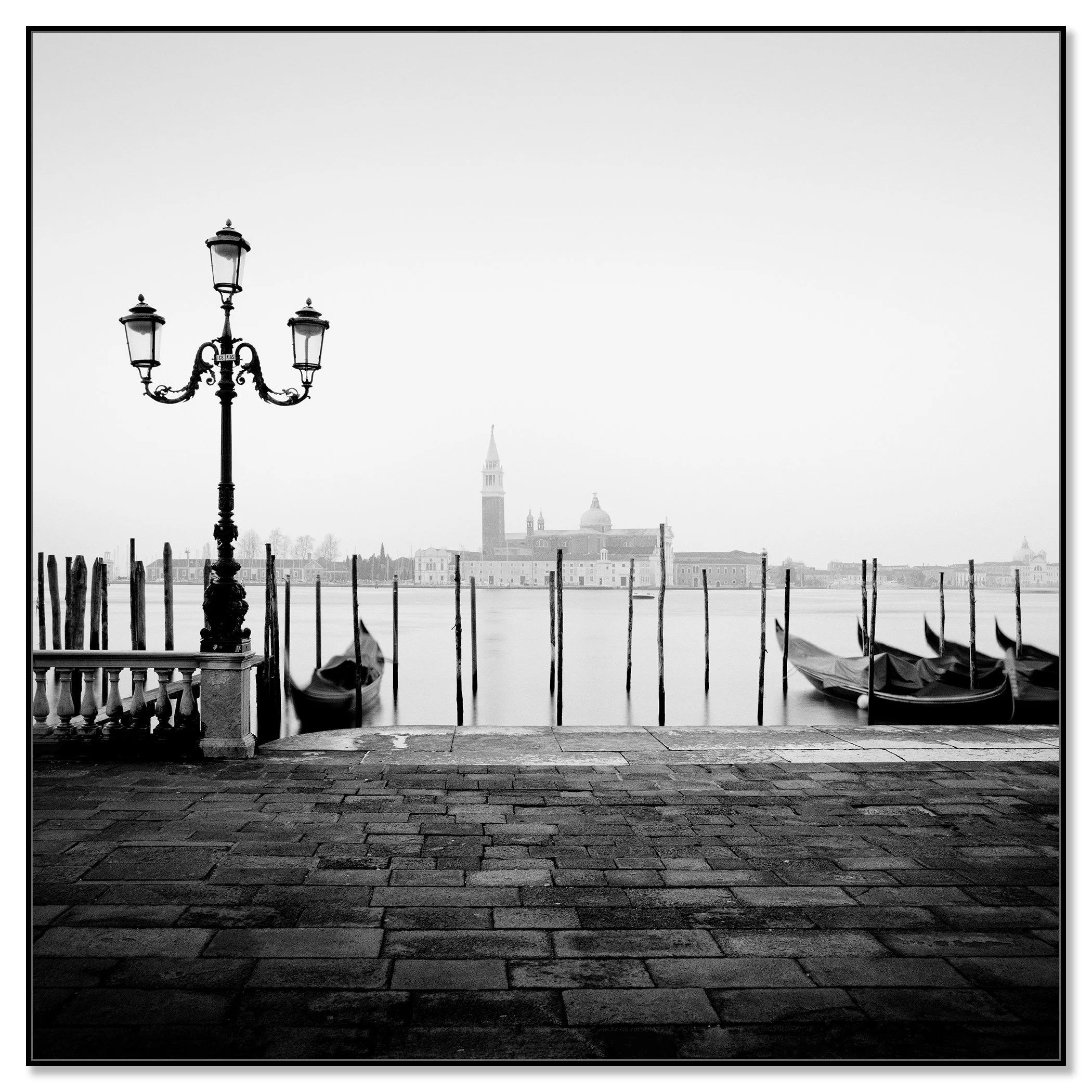 More Free Space – Venice mounted on Dibond in a black aluminium ArtBox frame