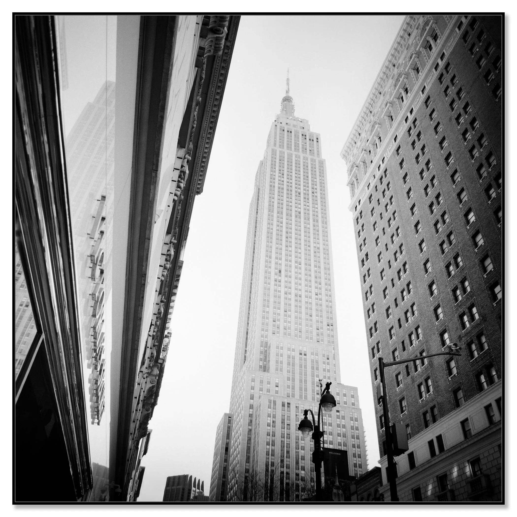 Victoria’s Secret Store, New York City, black-and-white photograph by Gerald Berghammer in a black aluminium ArtBox frame.