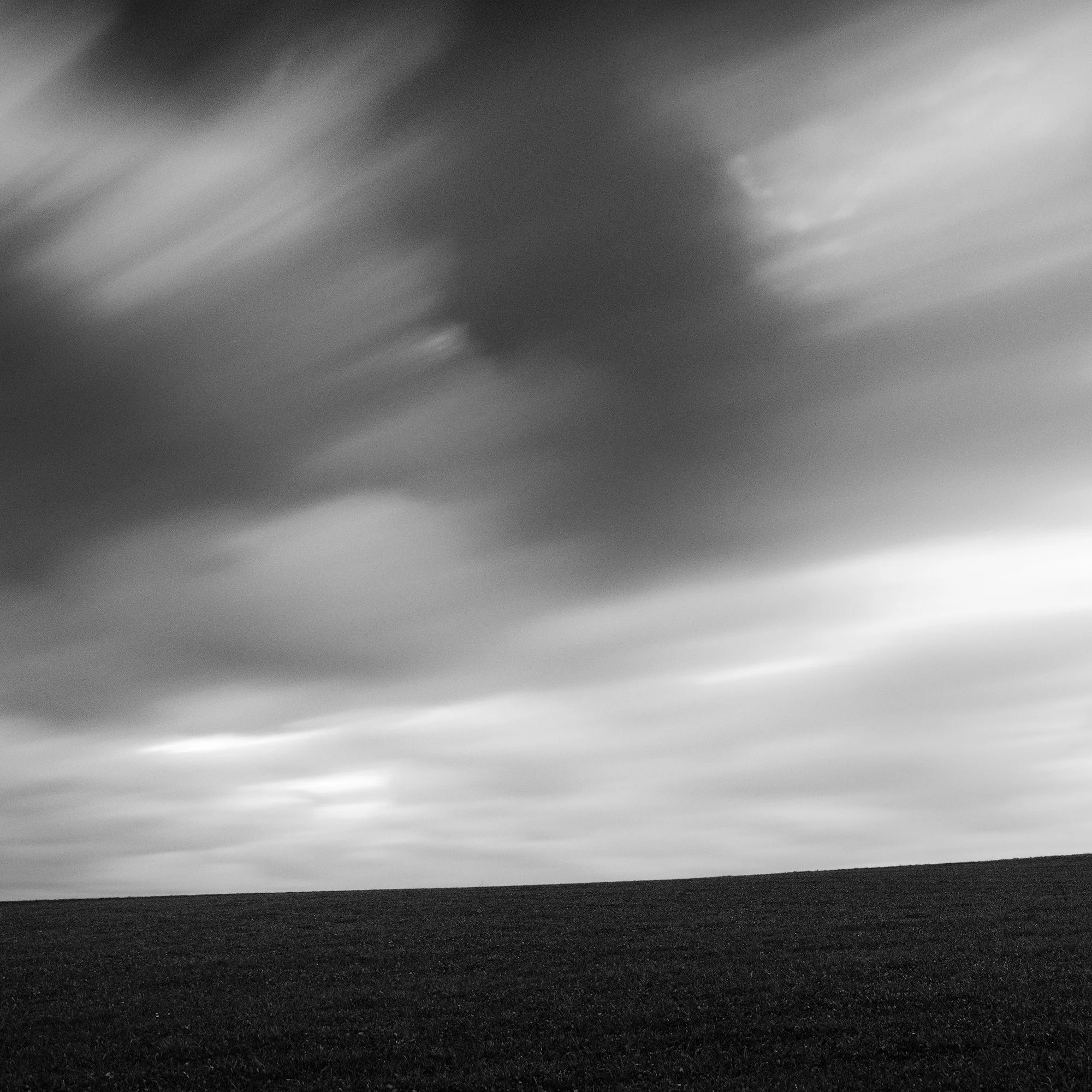 Detail of Turbulent Times Panorama Study 1 by Gerald Berghammer, showing the solitary tree and dramatic sky in Austria.