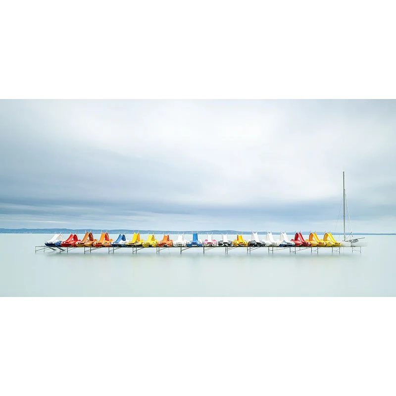Gerald Berghammer - Pedal Boats and a Catamaran, Balaton, Hungary