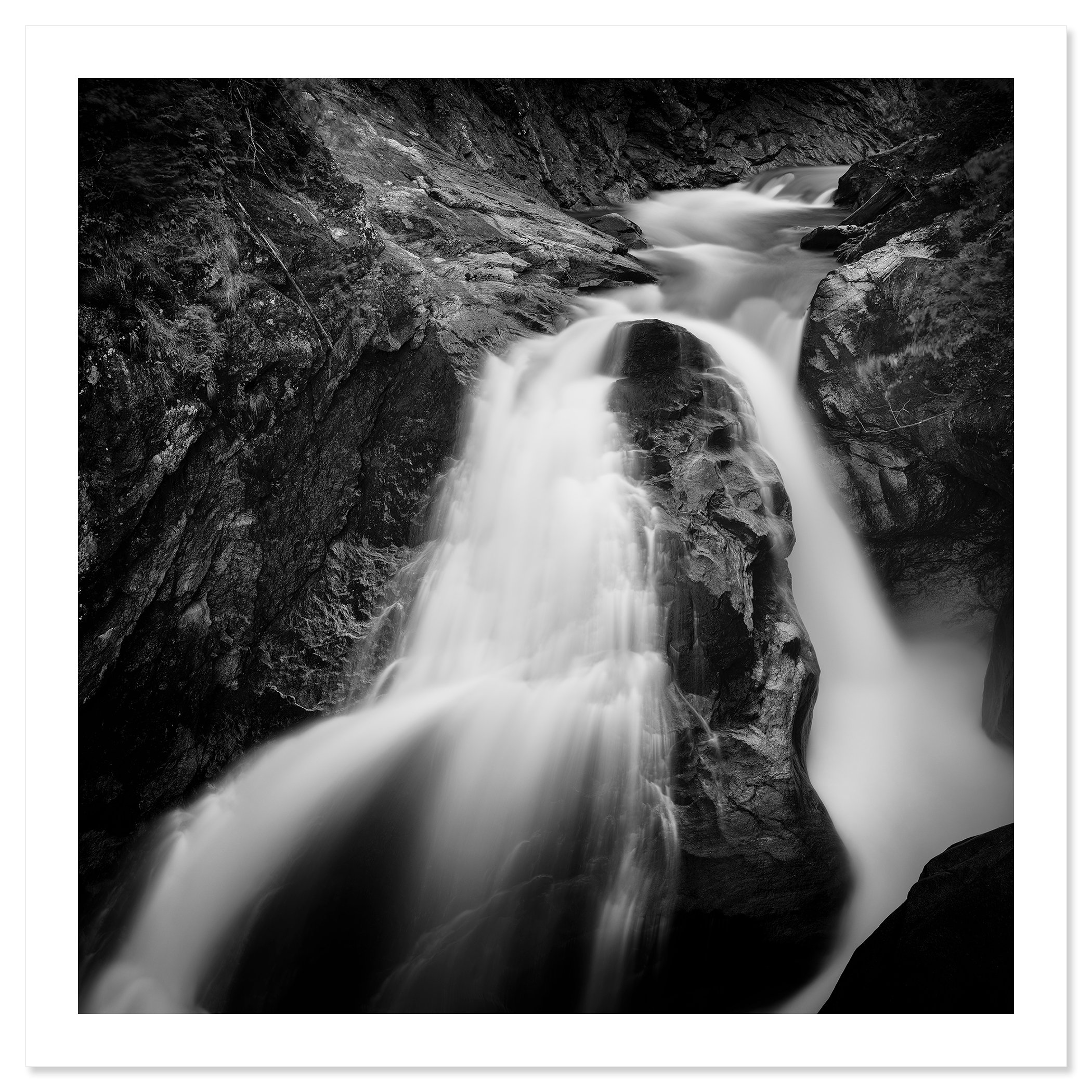 Krimmler Ache Study 1 by Gerald Berghammer as a fine art print with white border