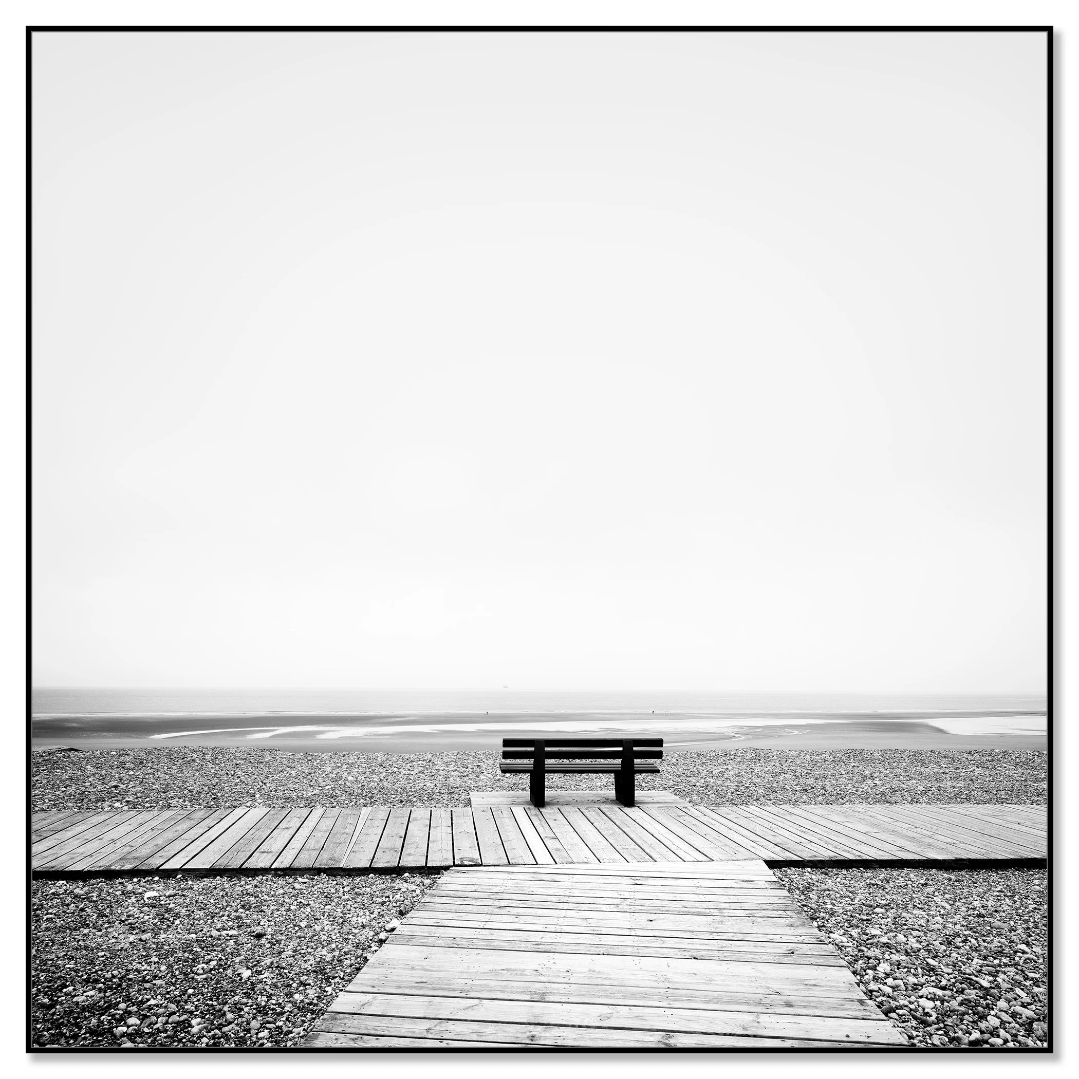 Relaxing Point Study 1 by Gerald Berghammer mounted on aluminium Dibond in a black ArtBox frame.