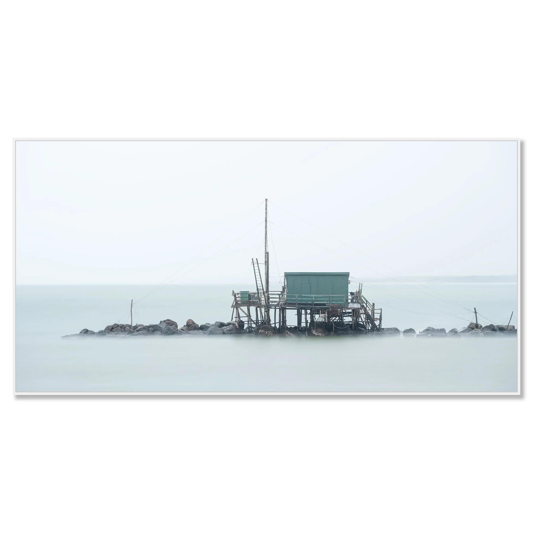 Retoni, Study 1 – panoramic colour photograph displayed in a white aluminium ArtBox frame.