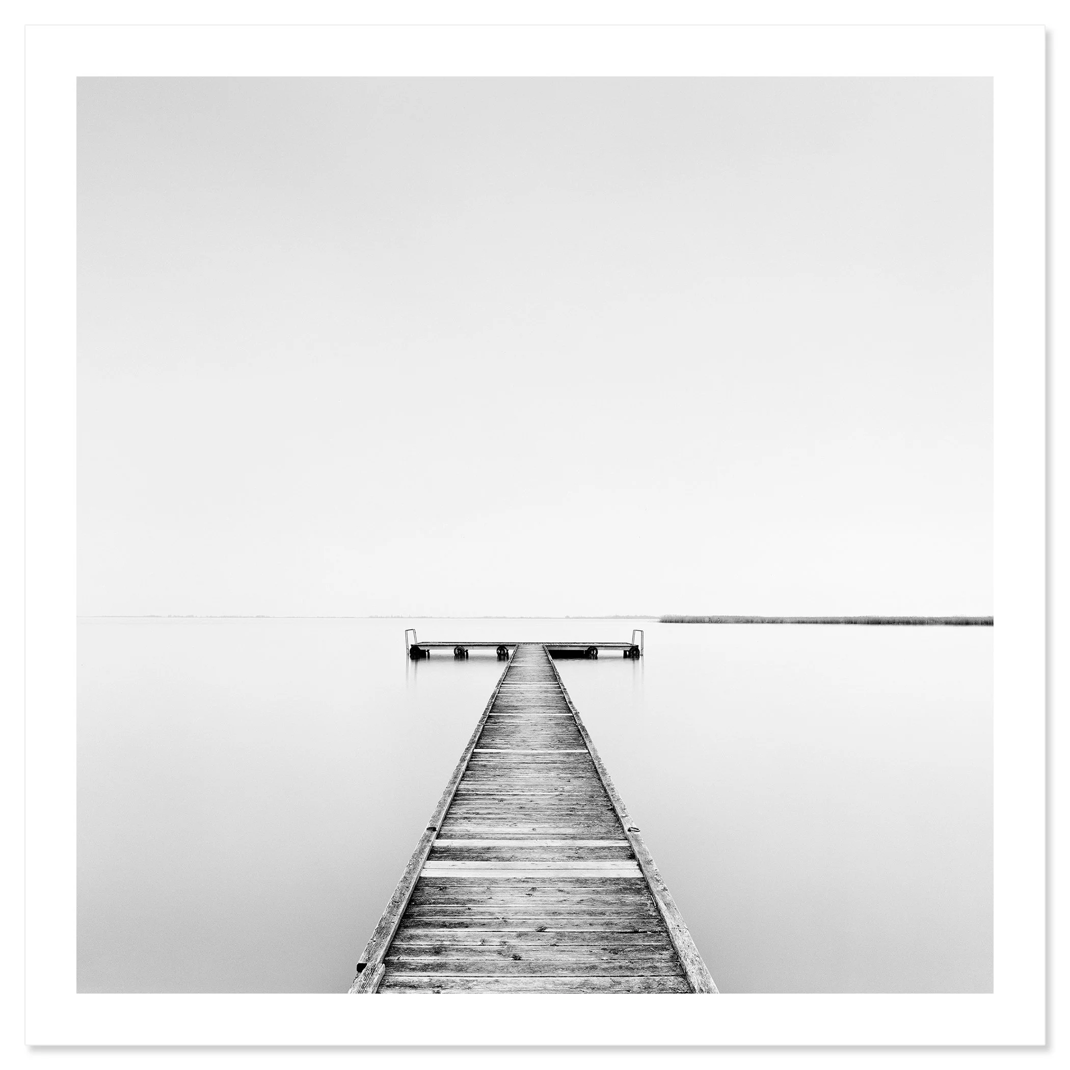 Pier Study 1 by Gerald Berghammer shown as an archival pigment fine art print with a white border.