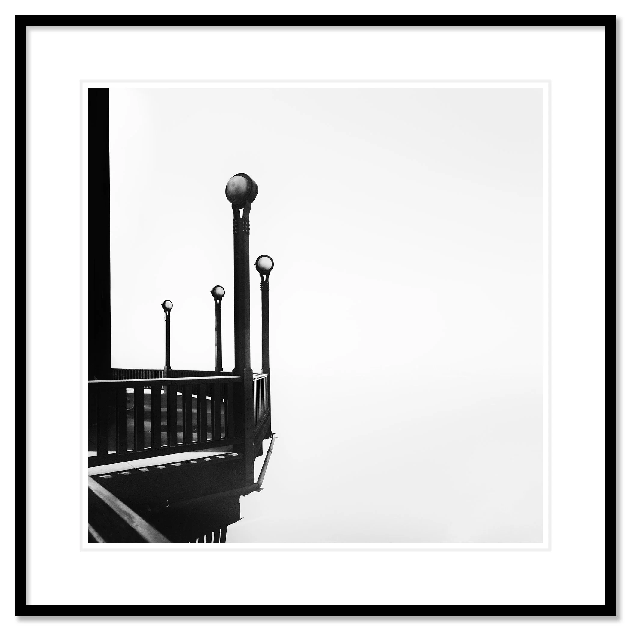 Golden Gate, Study 6 – archival pigment print in a black aluminium frame with a white mount by Gerald Berghammer.
