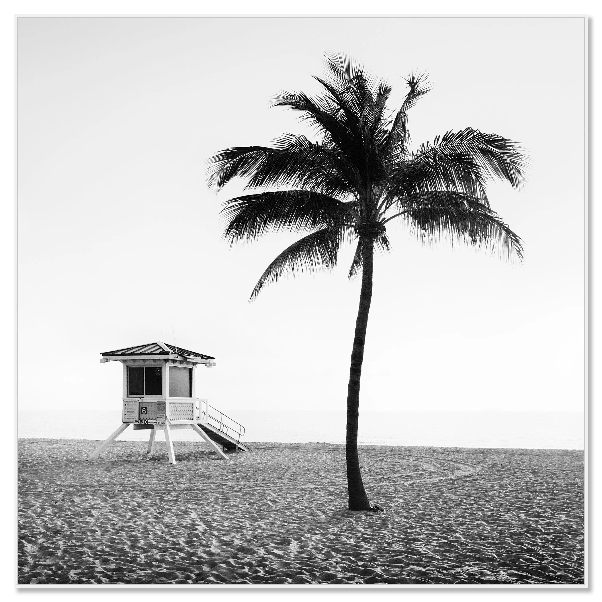 Fort Lauderdale Beach Study 3 by Gerald Berghammer in a white aluminium ArtBox frame.