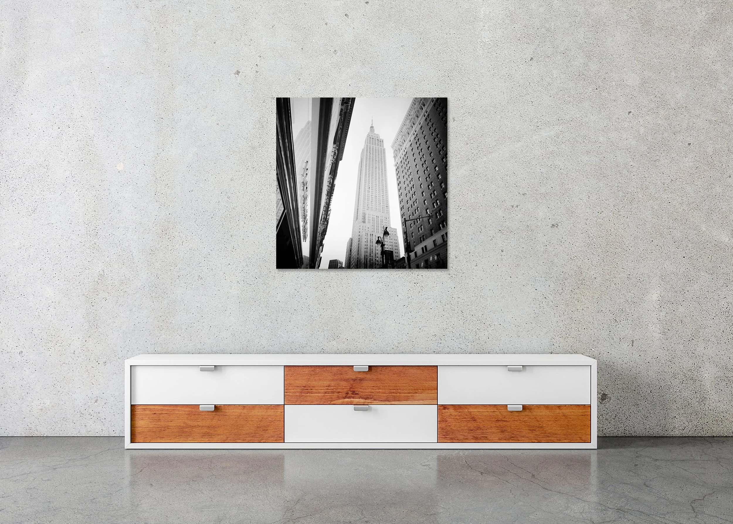 Victoria’s Secret Store, New York City, USA, black-and-white photo print mounted to Dibond, frameless