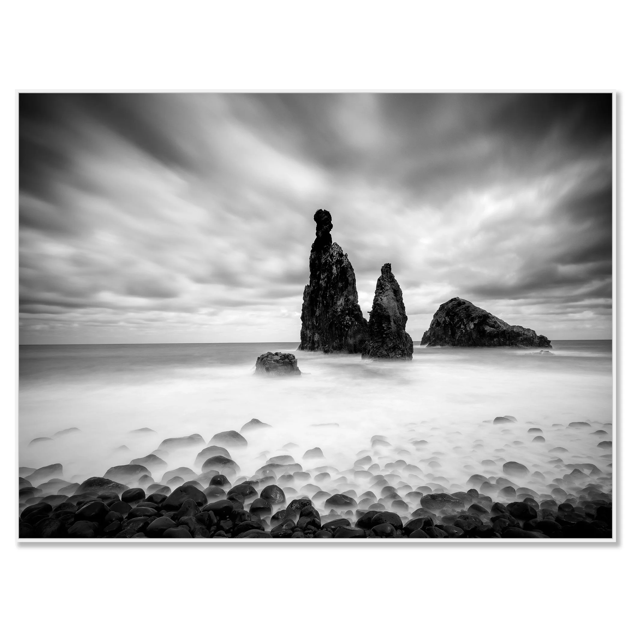 Ribeira da Janela Study 1 mounted on aluminium Dibond in a white ArtBox frame by Gerald Berghammer.