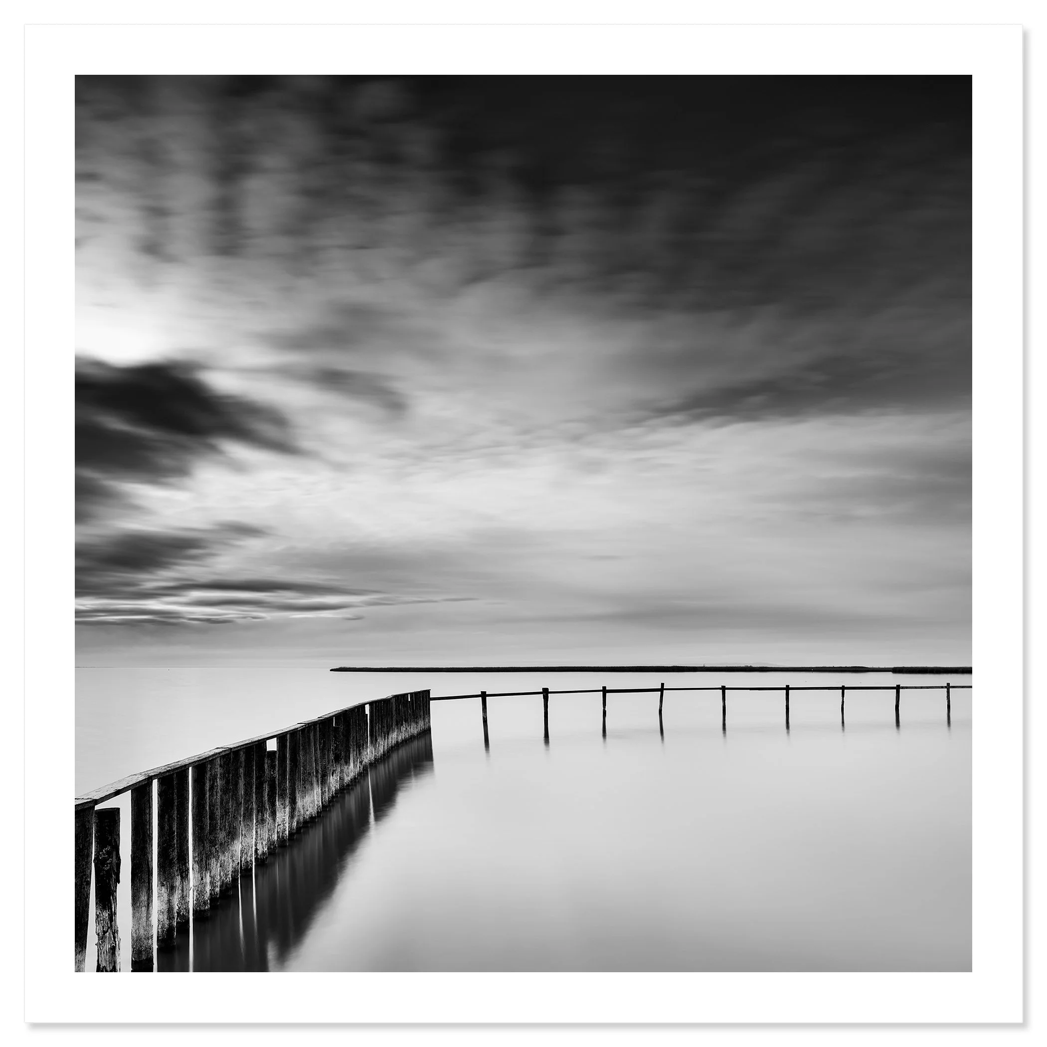 Swimming Area Study 3 shown as an archival pigment print with white border by Gerald Berghammer.