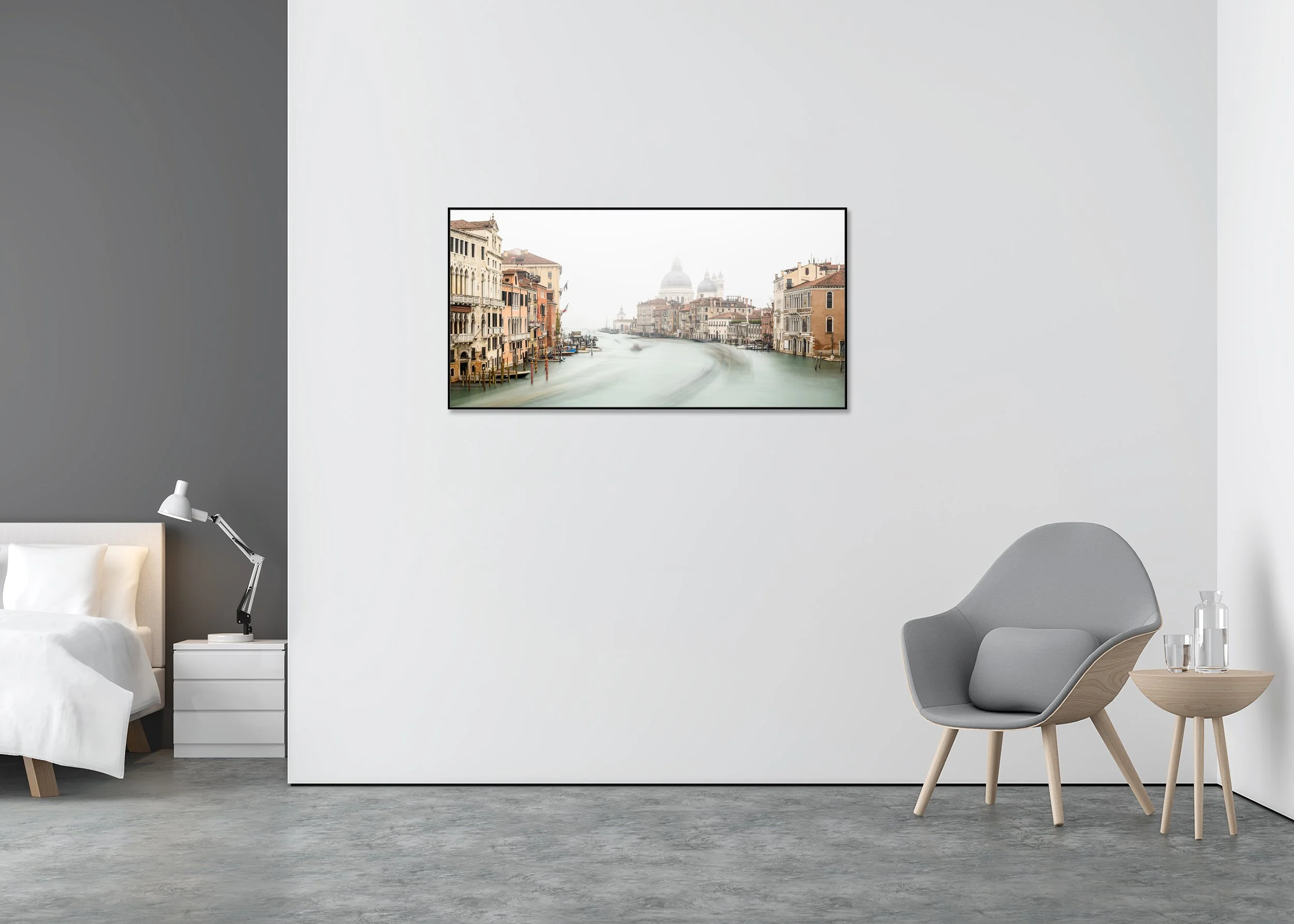 Gerald Berghammer - Grand Canal, Basilica Santa Maria della Salute, Venice, ChromaLuxe print, aluminium art box