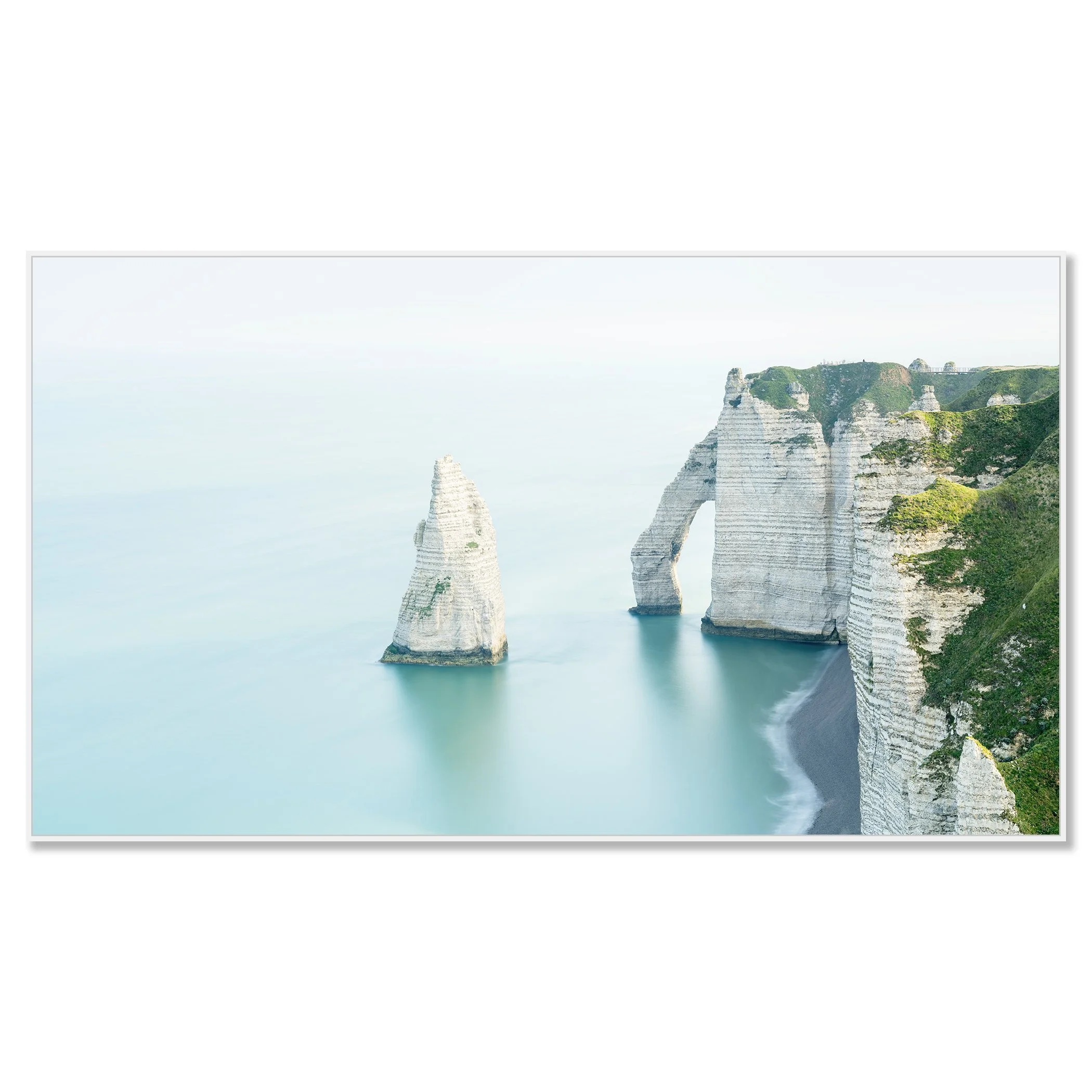 White Cliffs, Panorama Study 1 – colour photograph on Dibond in a white aluminium ArtBox. Photo by Gerald Berghammer.