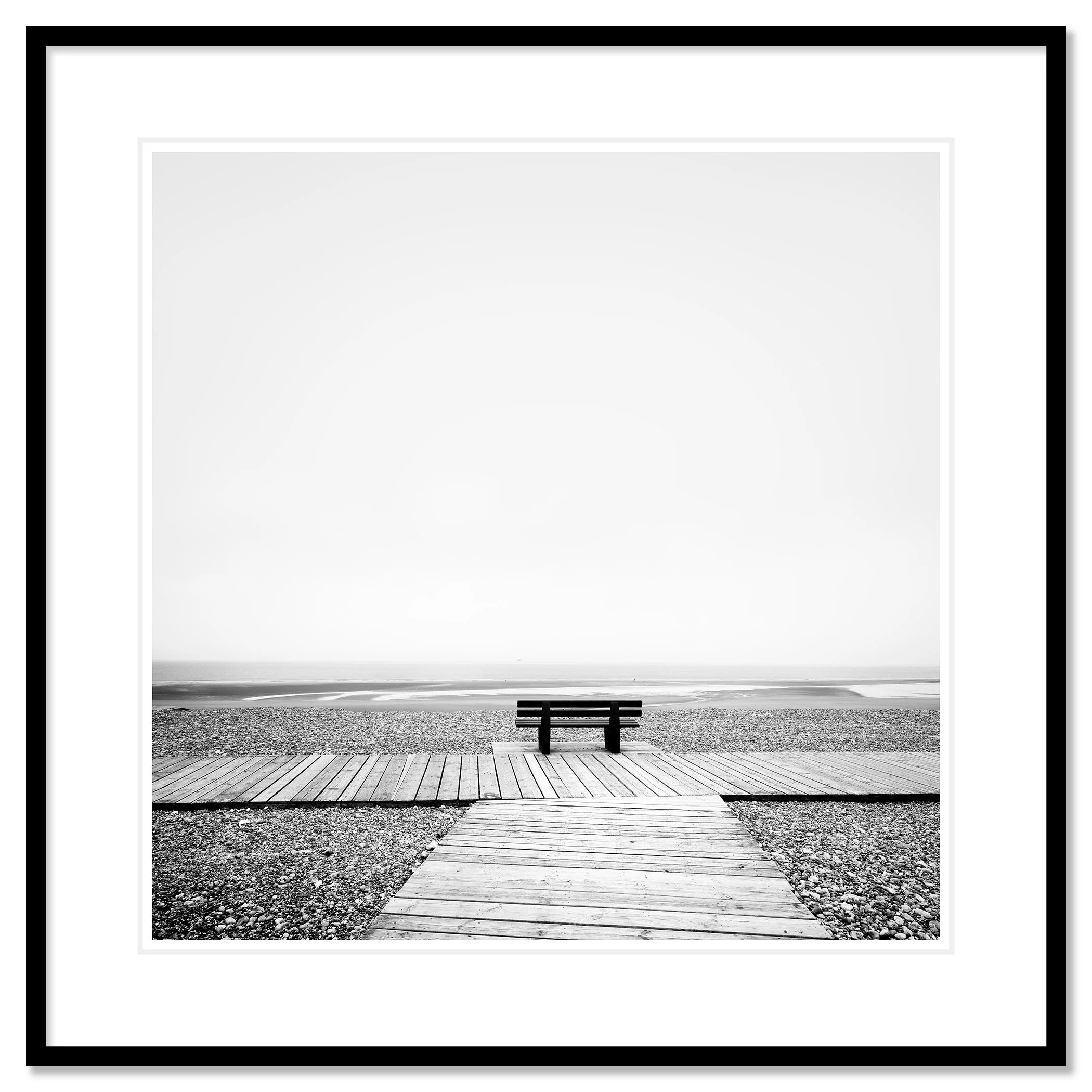 Relaxing Point Study 1 by Gerald Berghammer presented in a black aluminium frame with a white museum-quality mount.