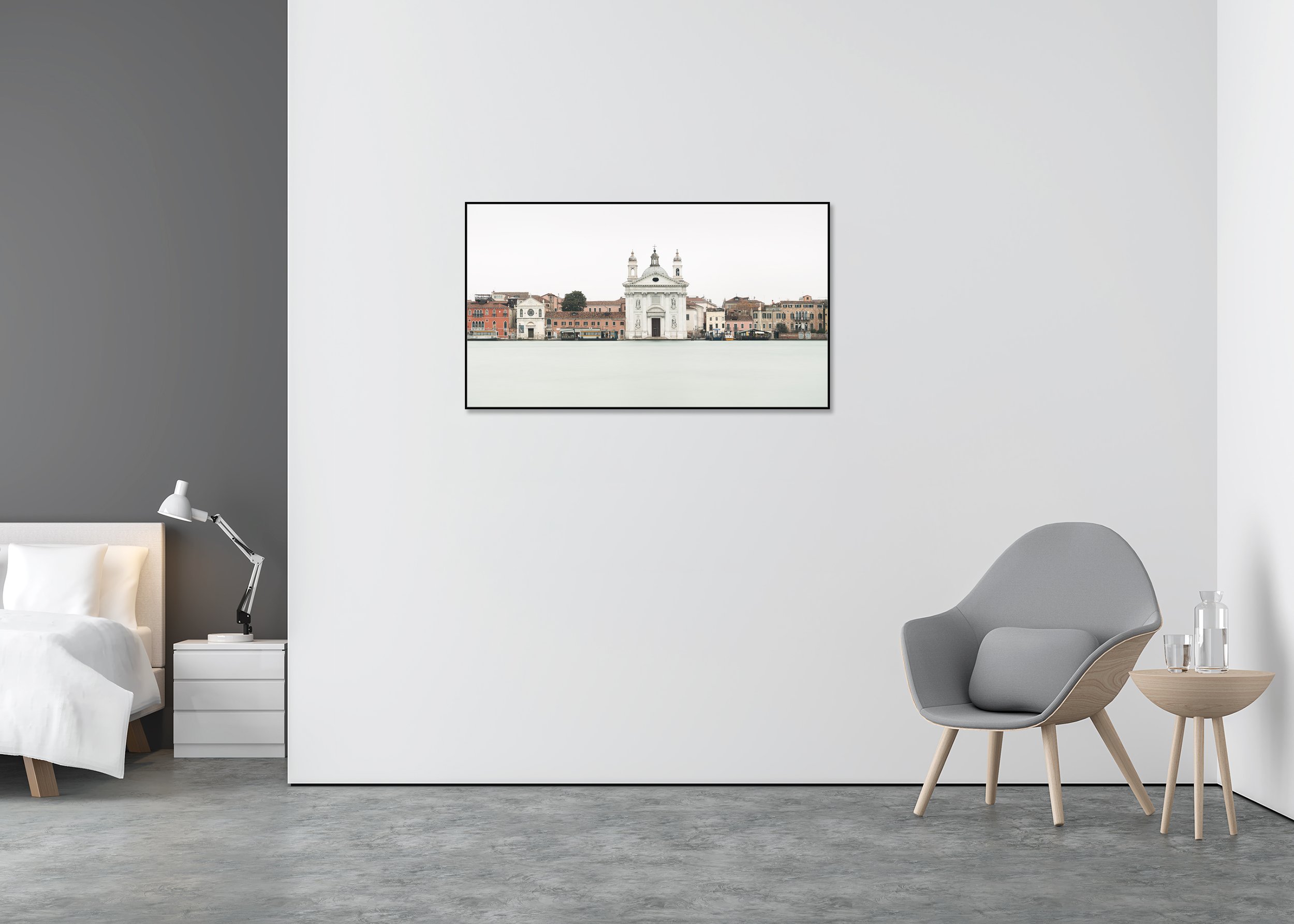 Gerald Berghammer - View of Venice, cityscape panorama, Santa Maria del Rosario, ChromaLuxe print, aluminium art box