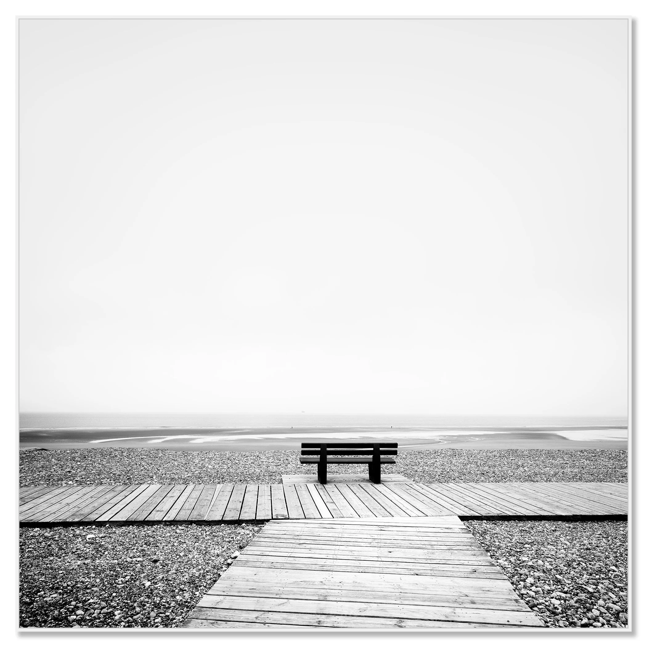 Relaxing Point Study 1 by Gerald Berghammer mounted on aluminium Dibond in a white ArtBox frame.