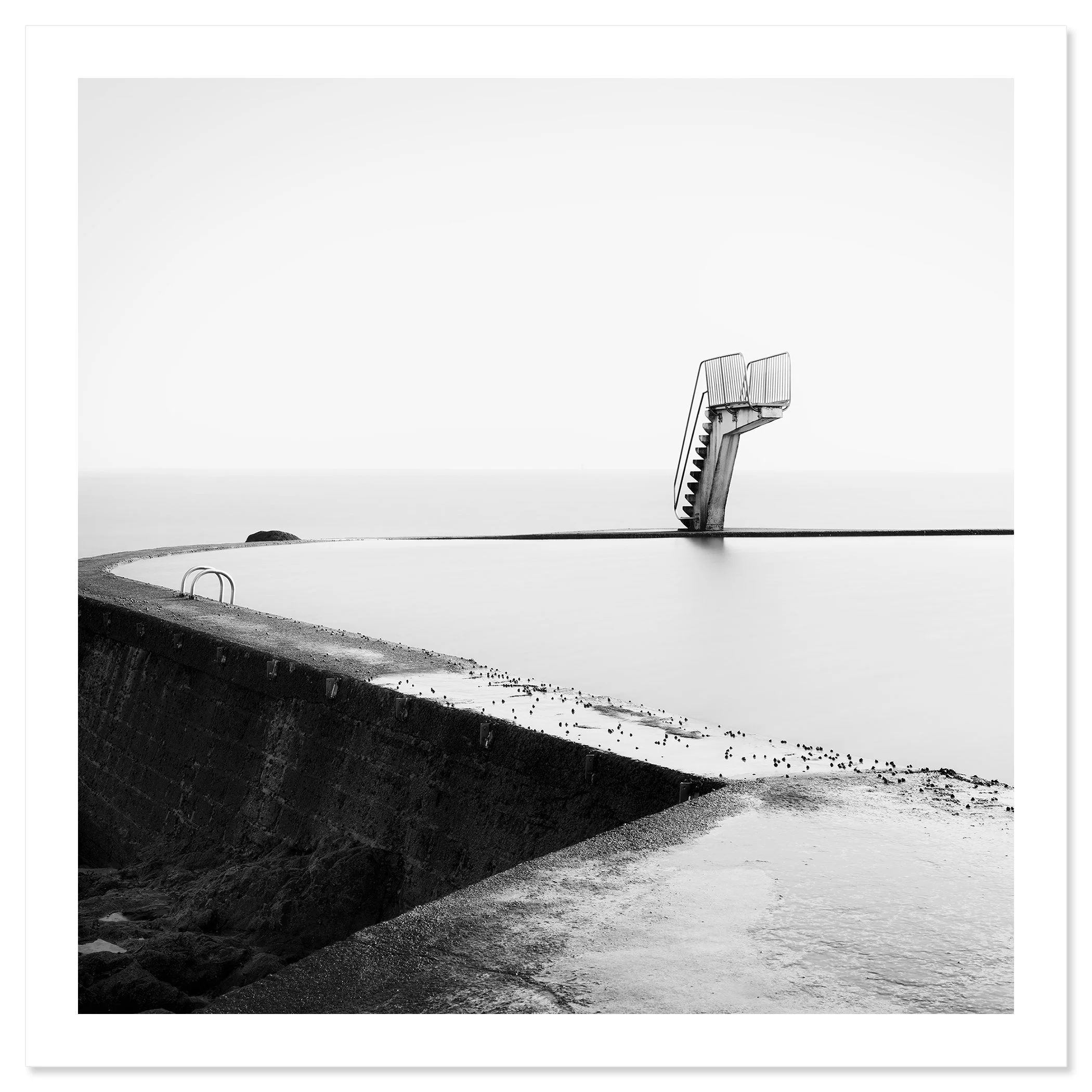 Diving Platform Study 3 by Gerald Berghammer shown as an archival fine art print with a white border.