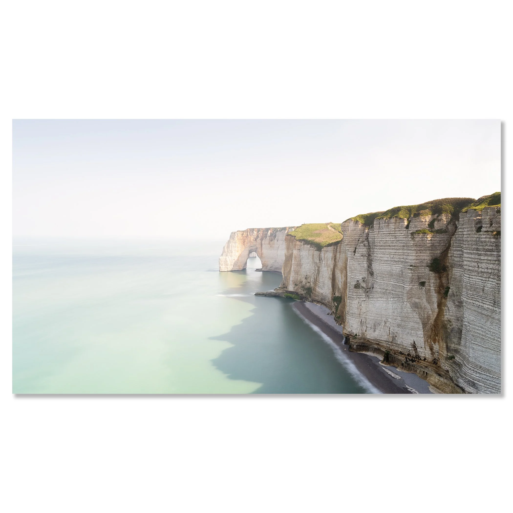 White Cliffs Panorama Study 2 by Gerald Berghammer shown as a frameless colour artwork mounted on aluminium Dibond.