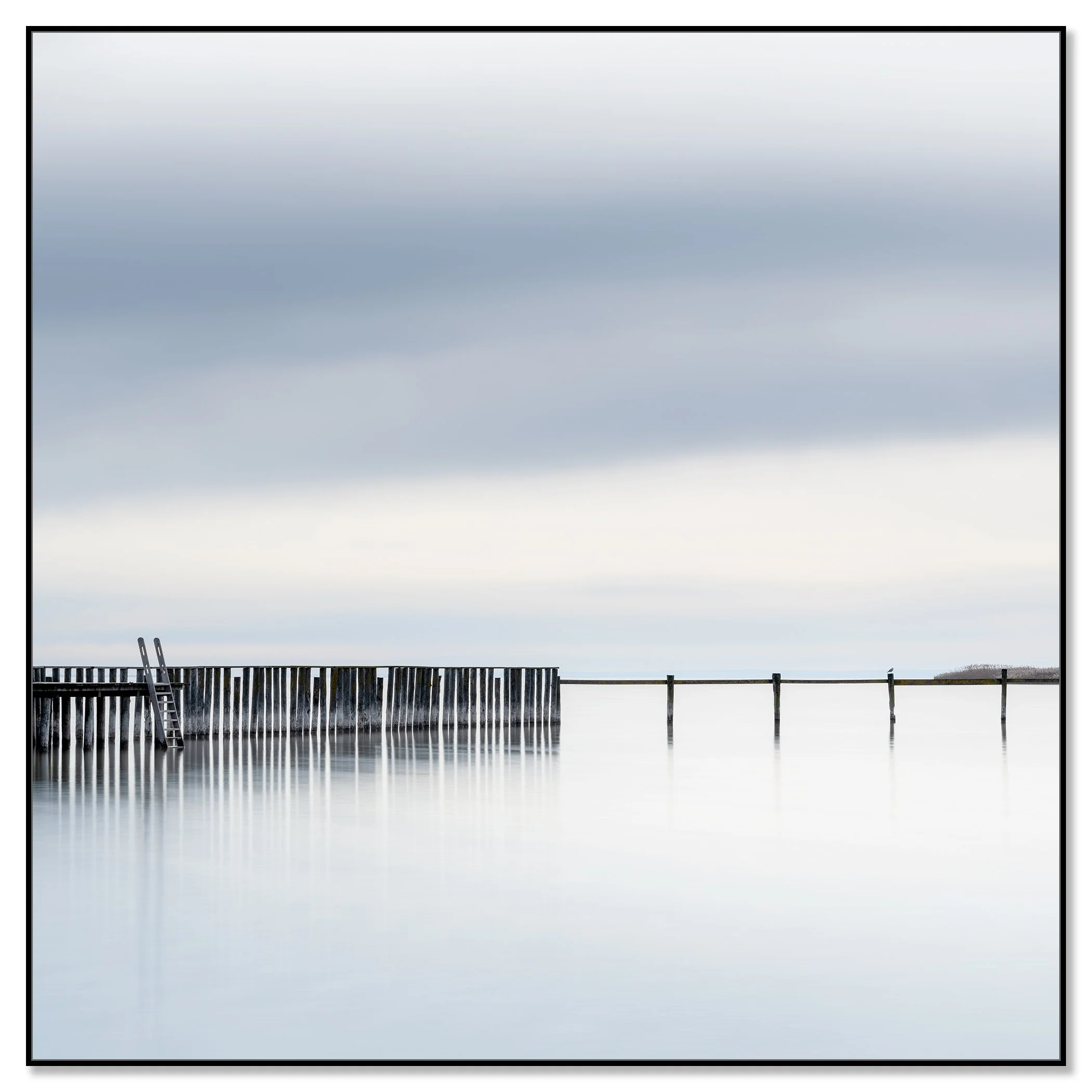 Swimming Area, Colour Study 1 – colour Dibond print in a black aluminium ArtBox frame. Photo by Gerald Berghammer.