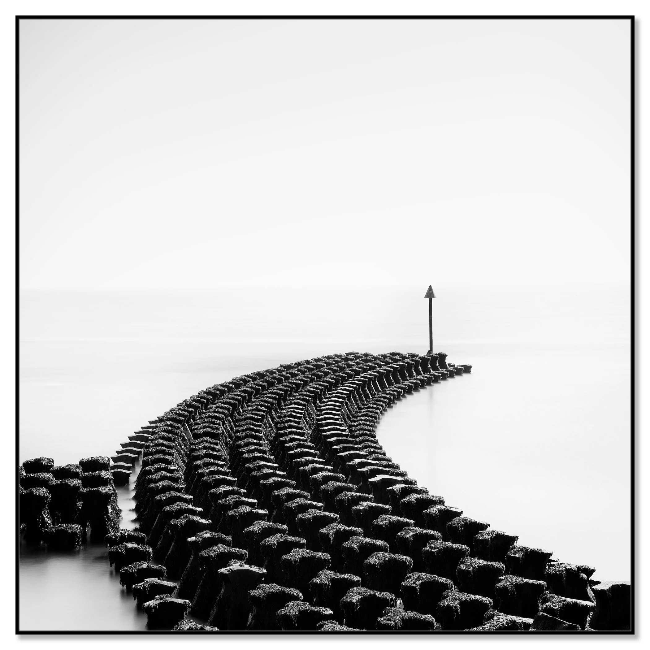 Cobbolds Point Study 1 mounted on aluminium Dibond in a black ArtBox frame by Gerald Berghammer.