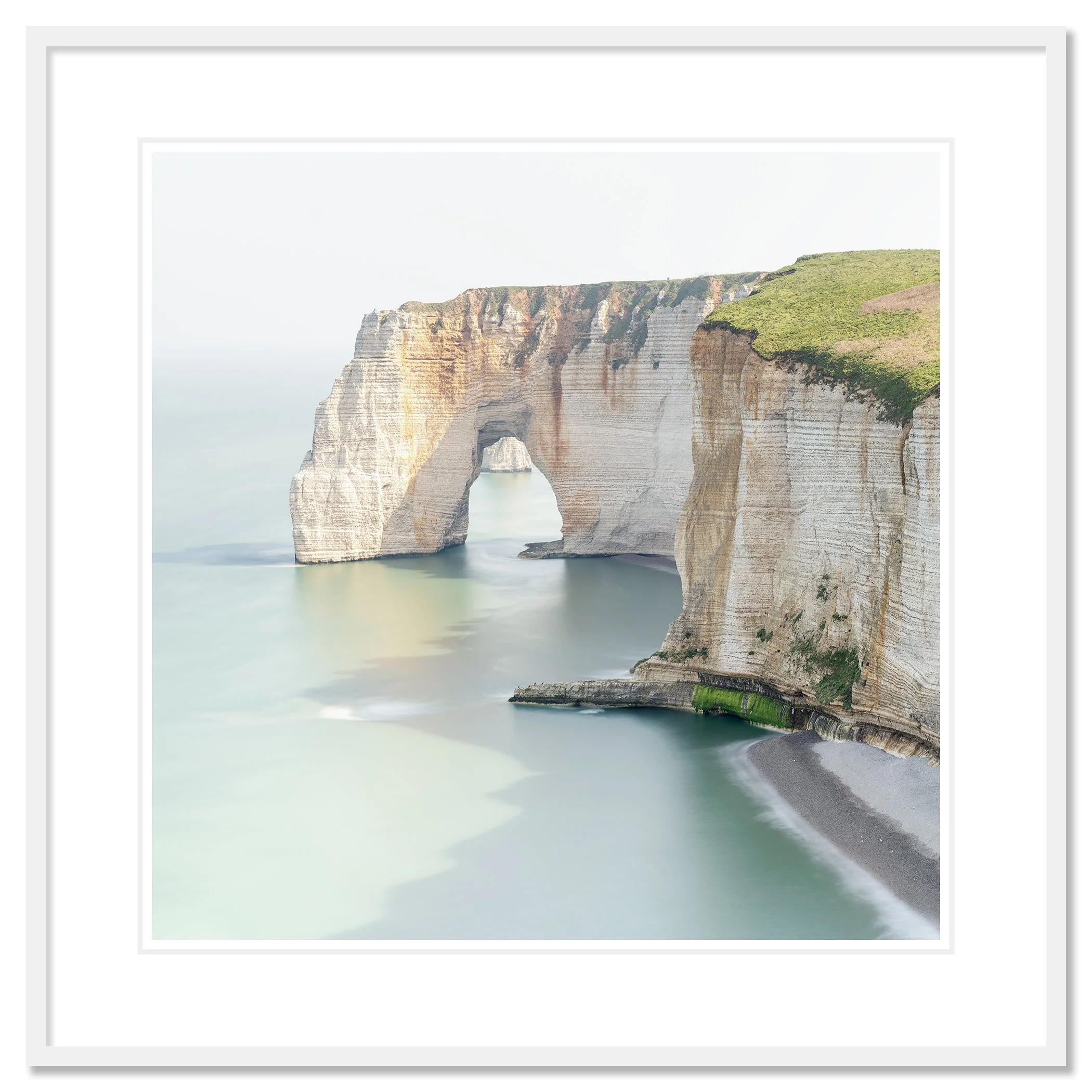 Alabaster Coast, Study 3 – archival pigment print in a white aluminium frame with a white mount.