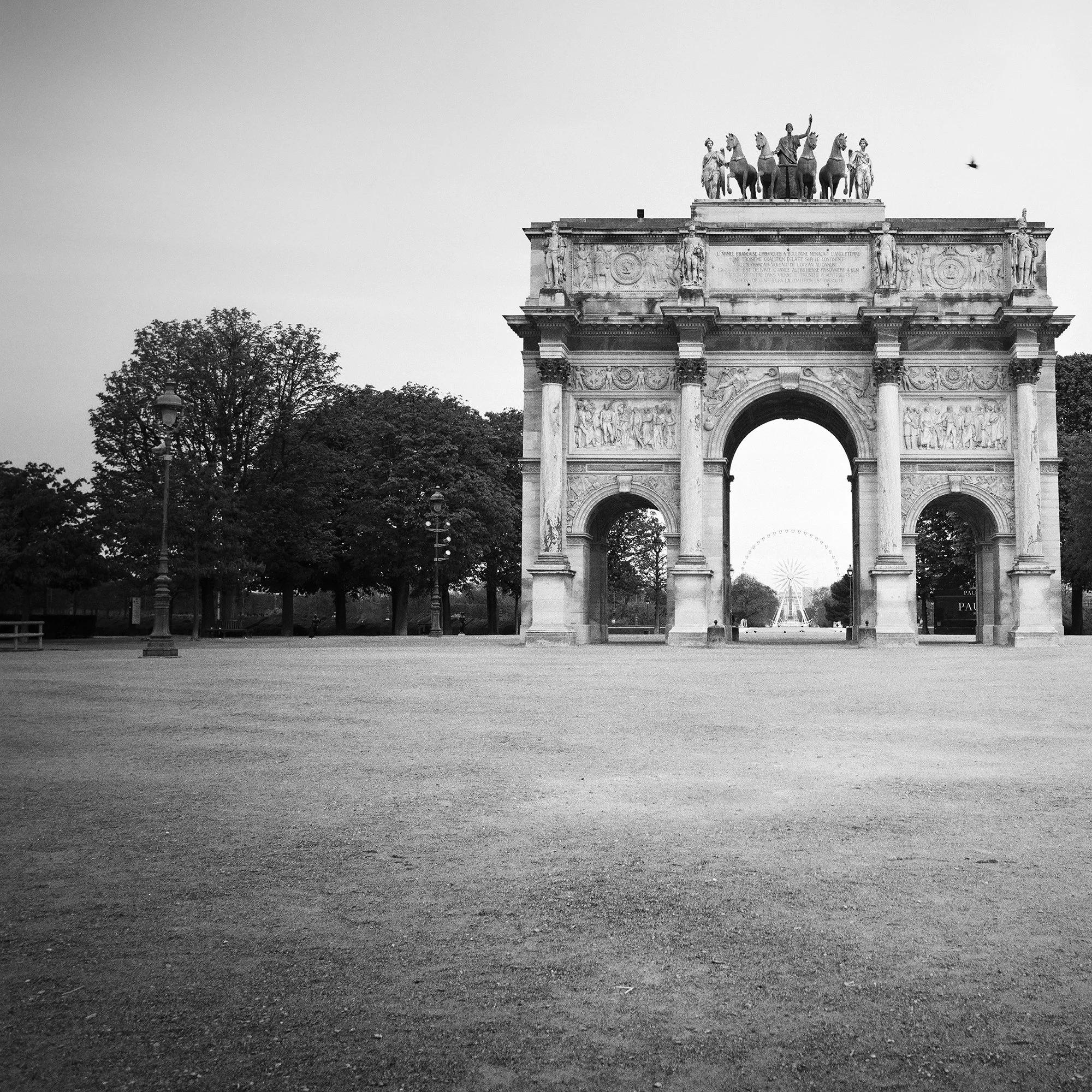 Detail view of Arc de Triomphe du Carrousel, Paris, by Gerald Berghammer.