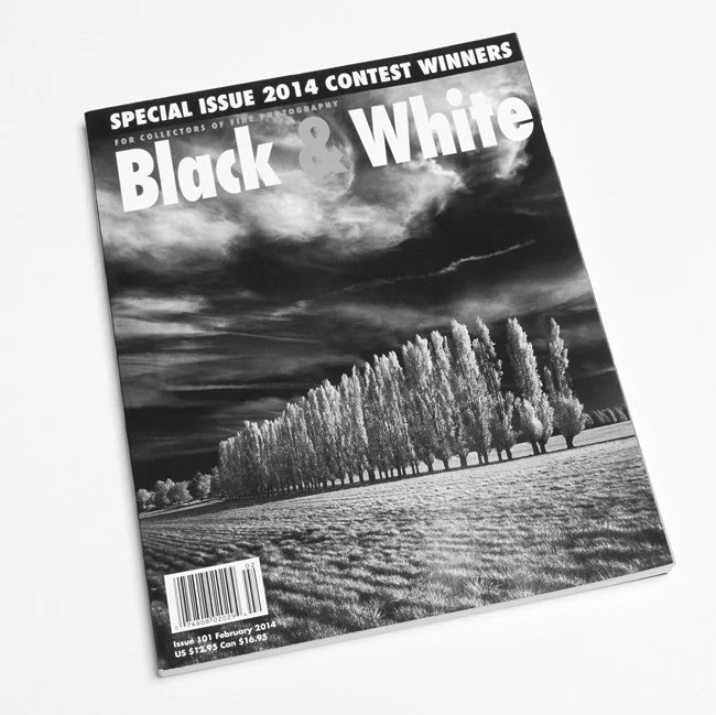 Cover of Black & White Magazine's 2014 Contest Winners special issue, documenting the photography competition in which Gerald Berghammer received first-place recognition.