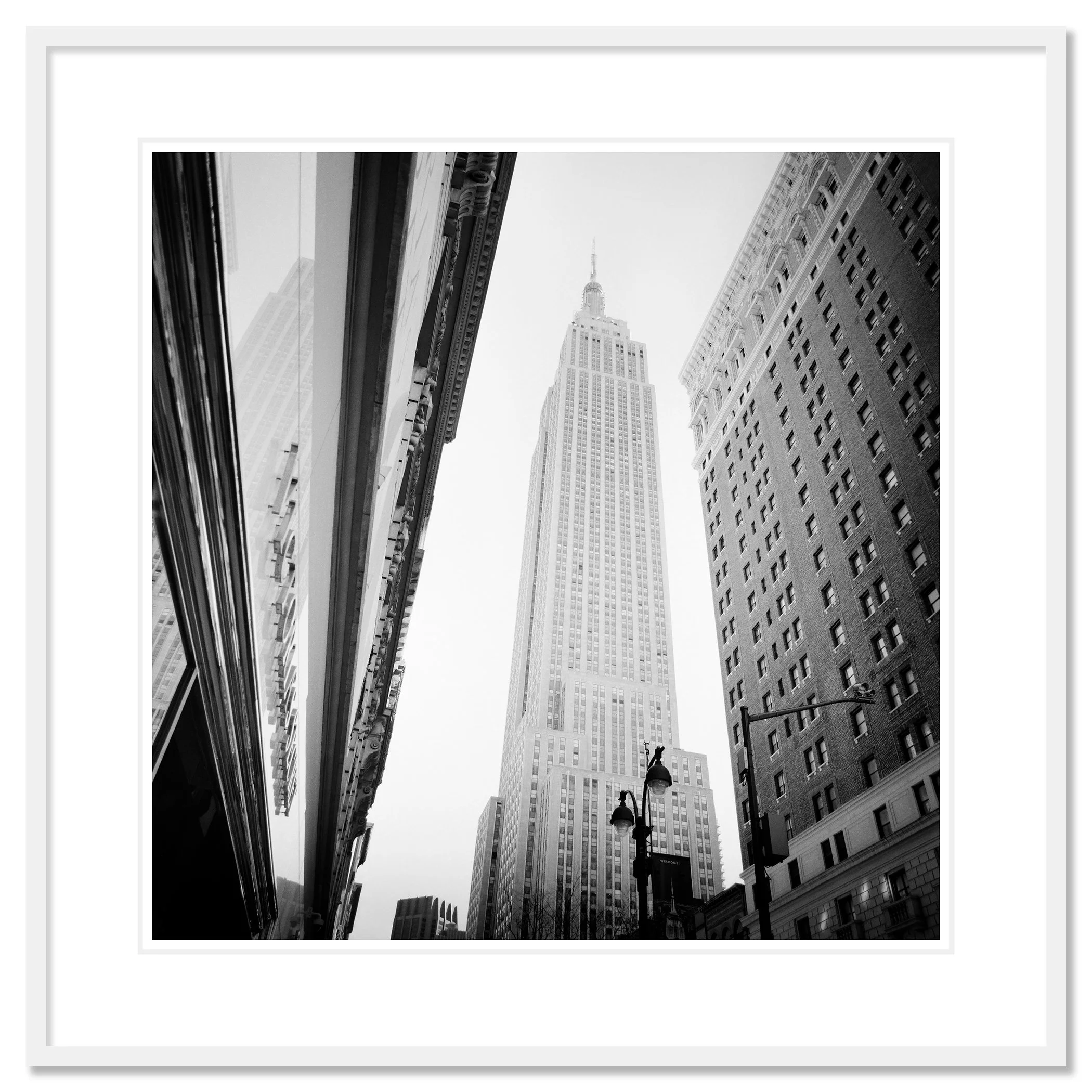 Victoria’s Secret Store by Gerald Berghammer presented in a white aluminium frame with white mount.