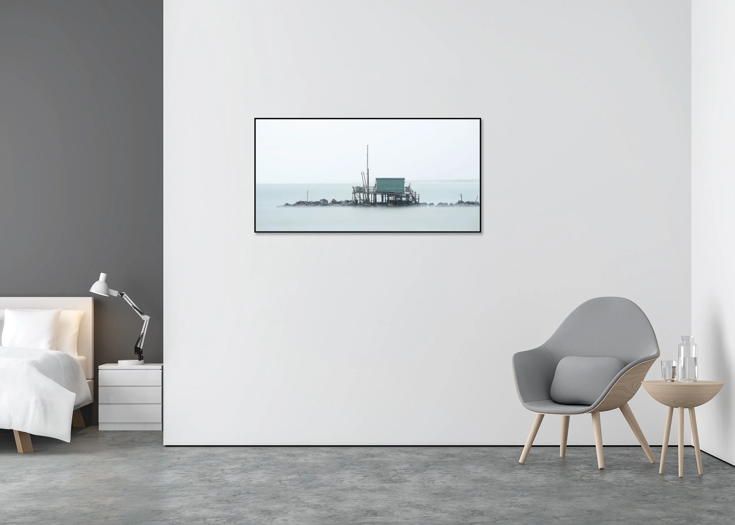 Retoni, Study 1 – colour photograph mounted on Dibond in an aluminium ArtBox, displayed in a contemporary interior.