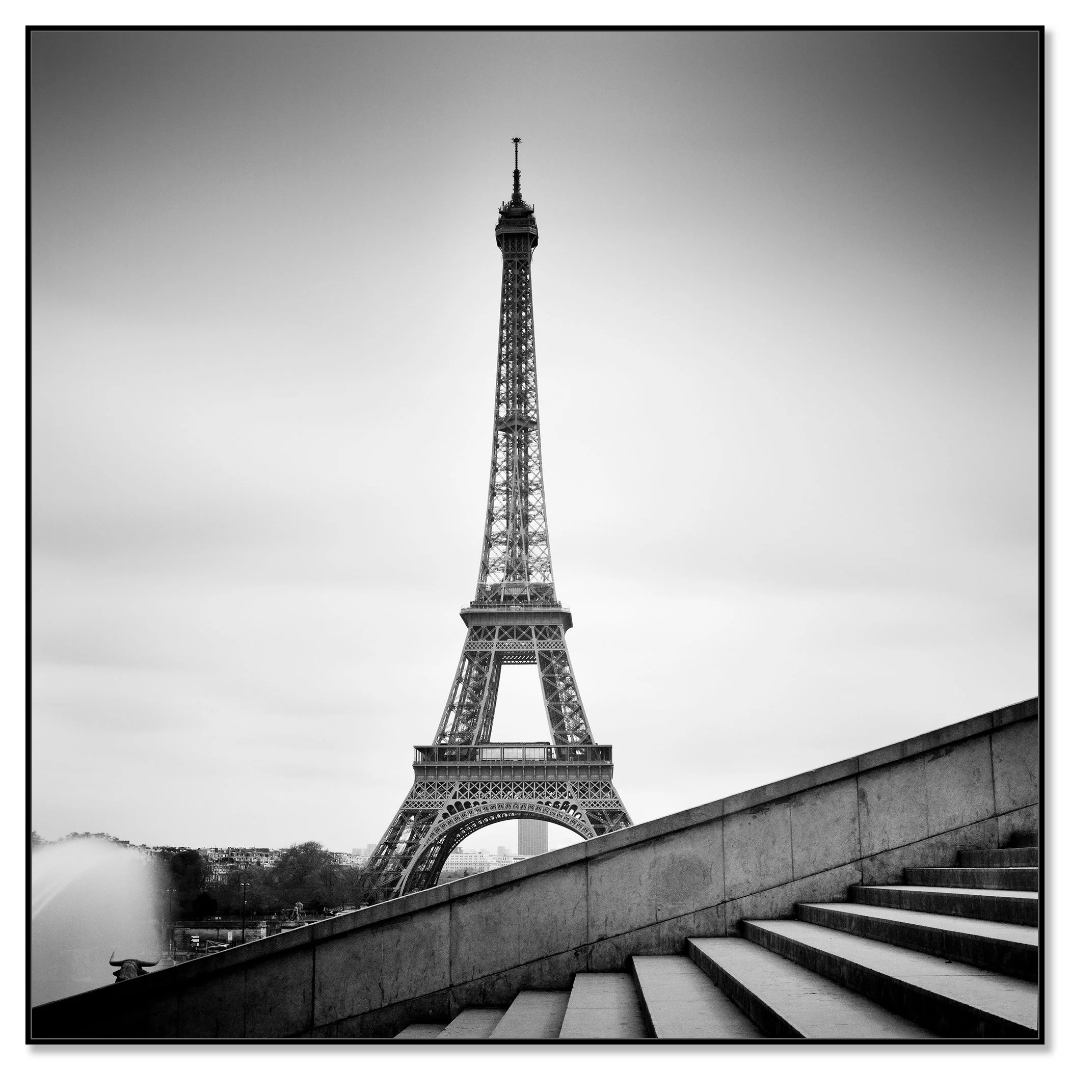 Eiffel Tower Study 13 mounted on aluminium Dibond and framed in a black aluminium ArtBox by Gerald Berghammer.