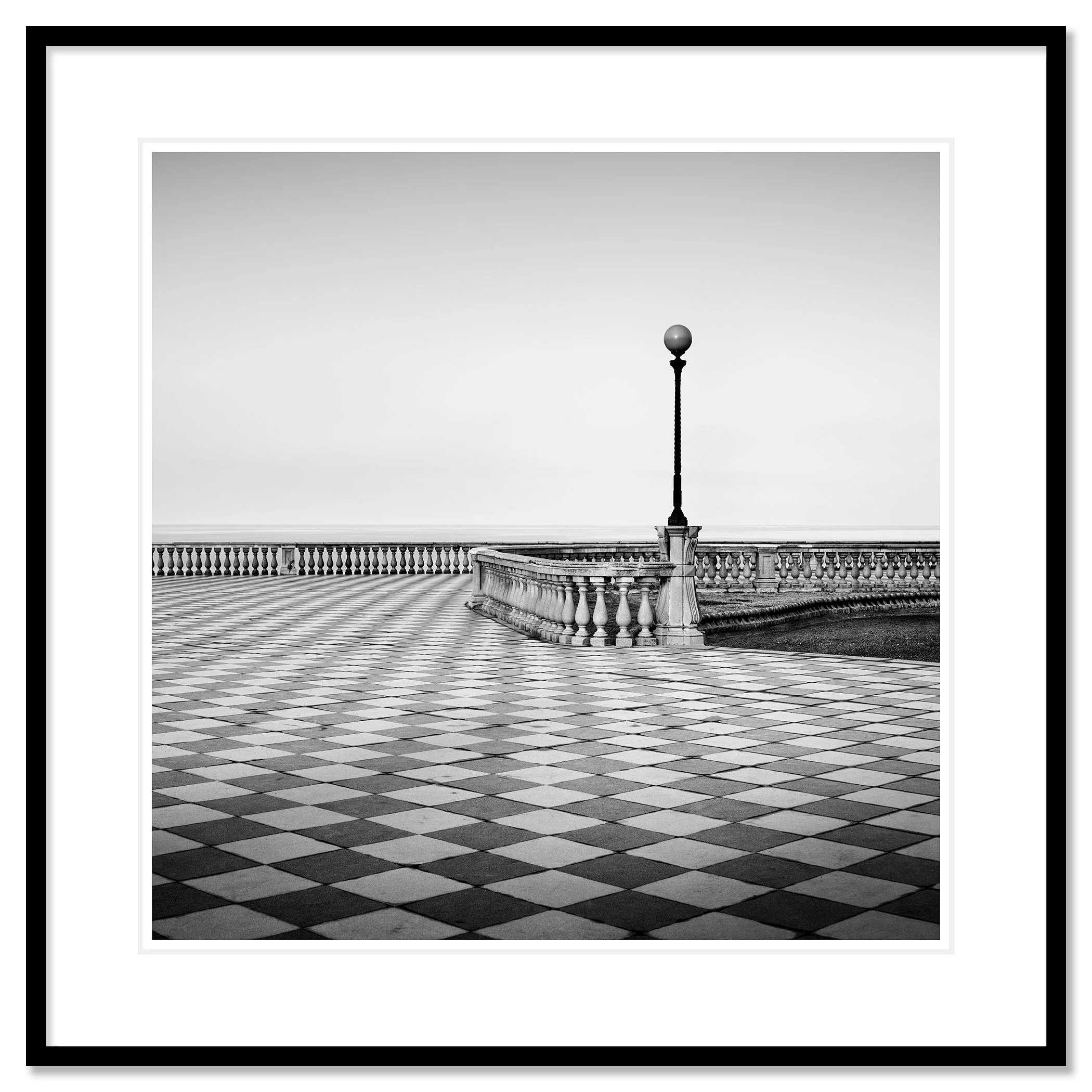 Terrazza Mascagni Study 1 by Gerald Berghammer as an archival pigment print in a black aluminium frame with a white mount.