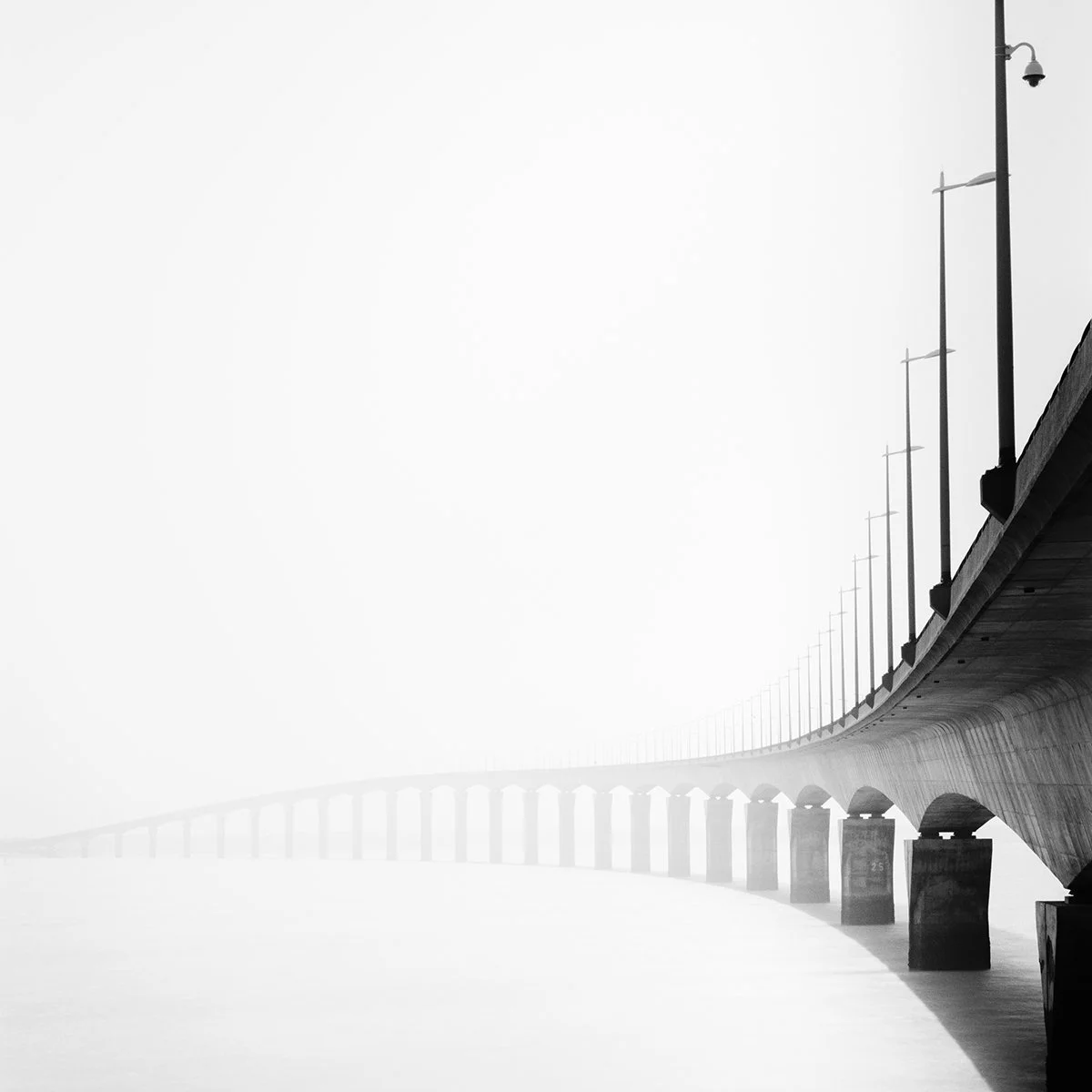Bridge Study1 by Gerald Berghammer, black-and-white architectural photograph awarded Second Place at the 2014 Black & White Spider Awards.