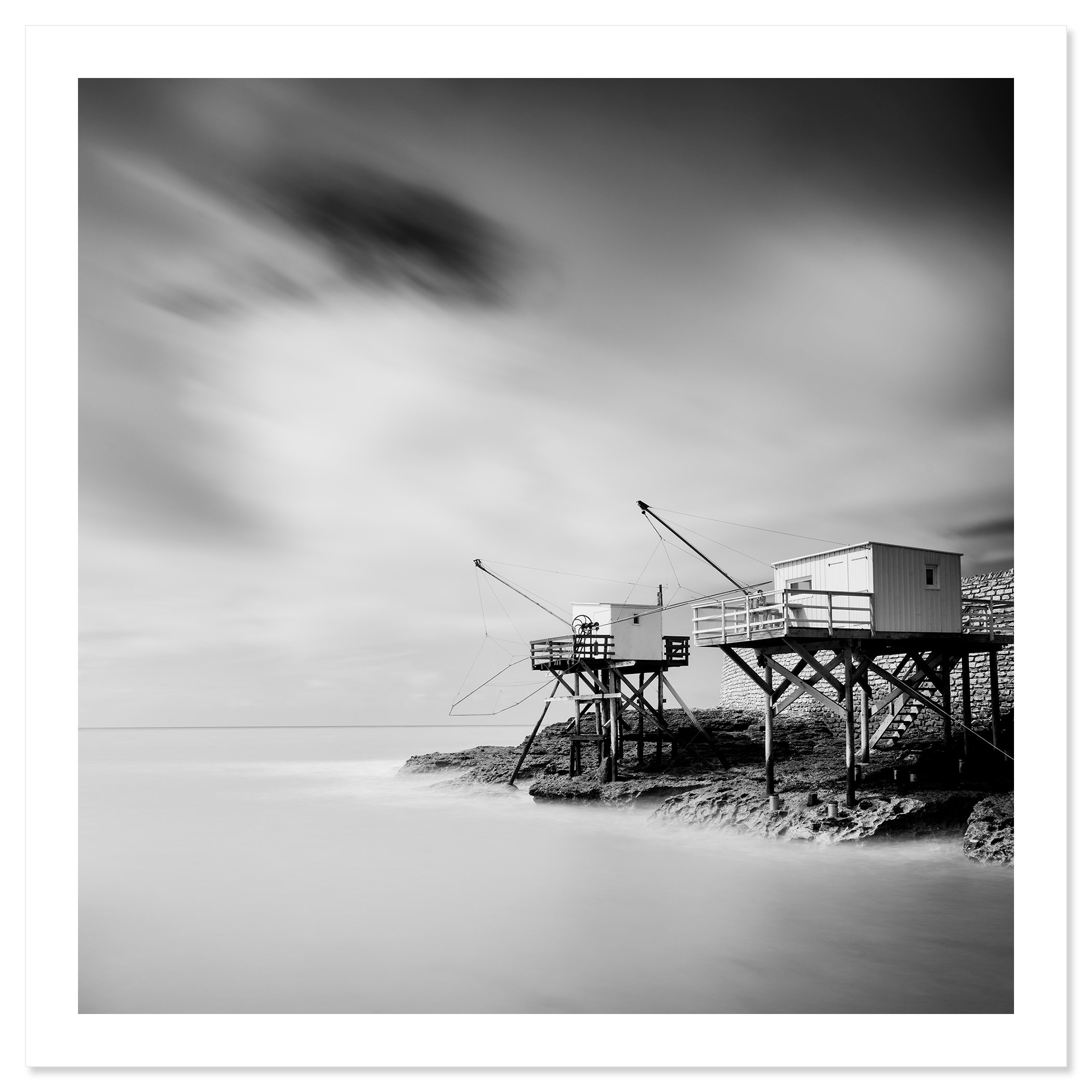 Carrelet Study 1 by Gerald Berghammer shown as a fine art print with white border.