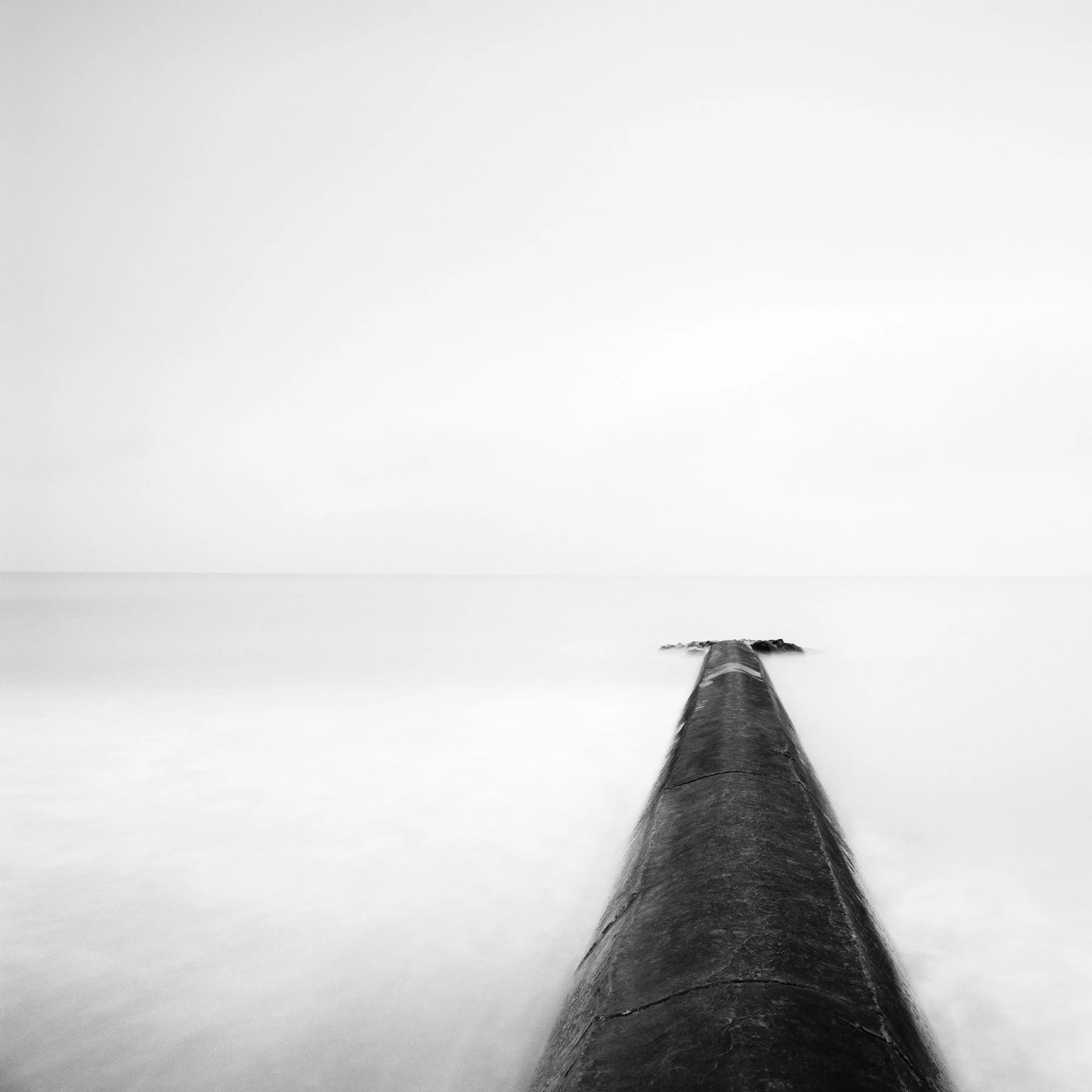 Detail of Straight On Study 1 minimalist seascape photograph by Gerald Berghammer