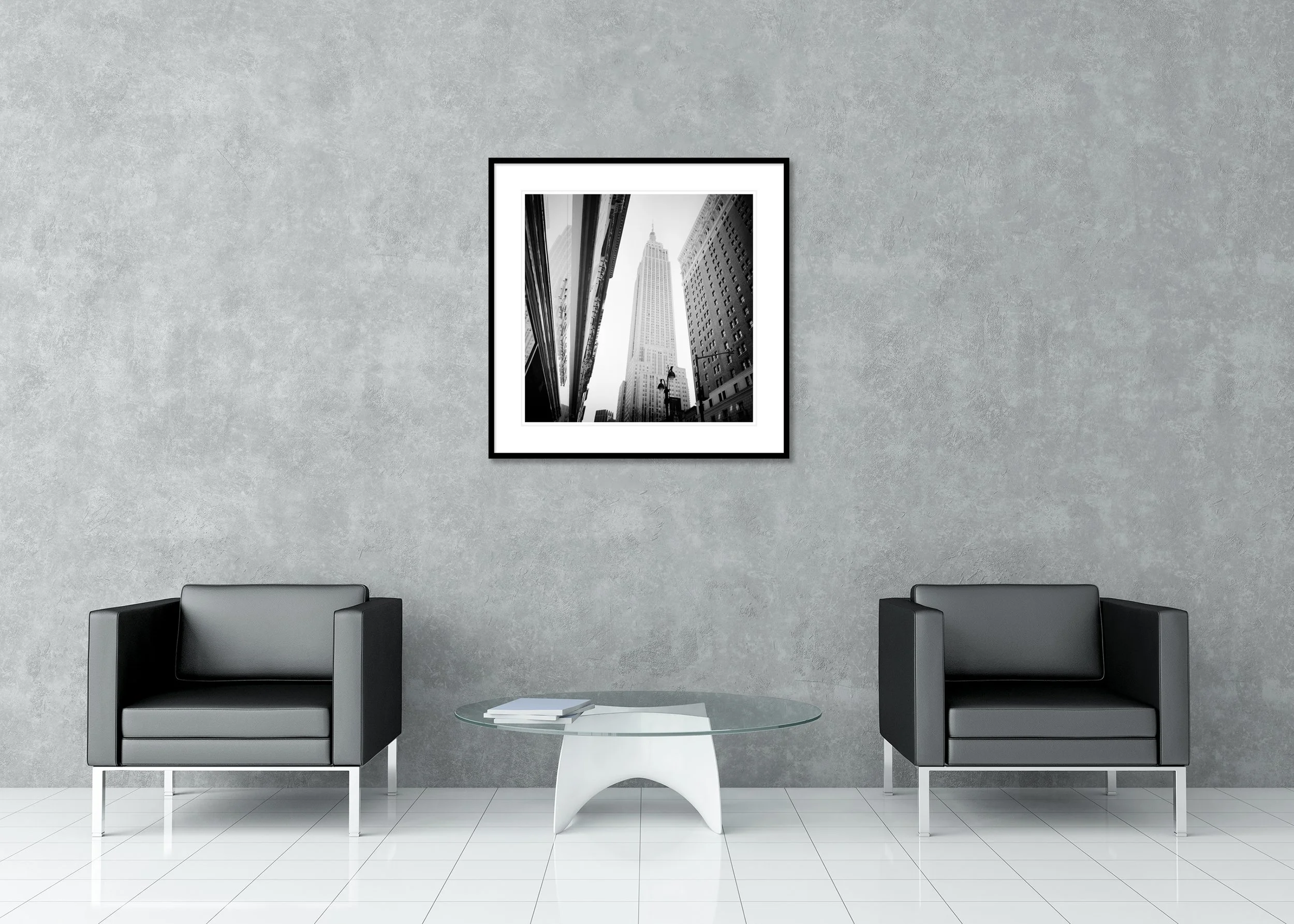 Victoria’s Secret Store, New York City, USA, black-and-white archival pigment print in a classic frame with a mount