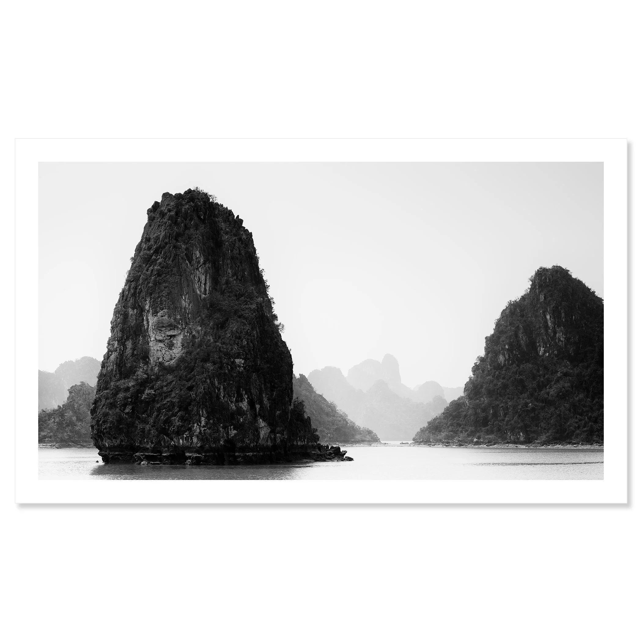 Ha Long Bay Panorama, Study 1 shown as an archival pigment fine art print by Gerald Berghammer.