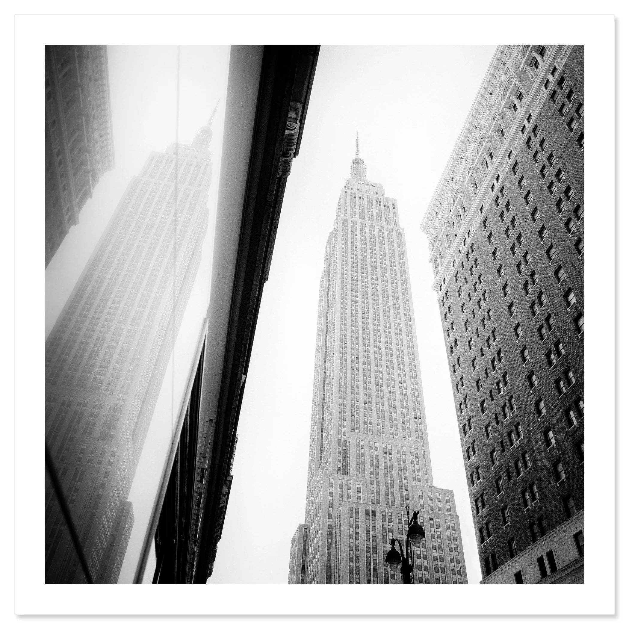 Empire State Building Study 1 by Gerald Berghammer as an archival pigment print with a white border.
