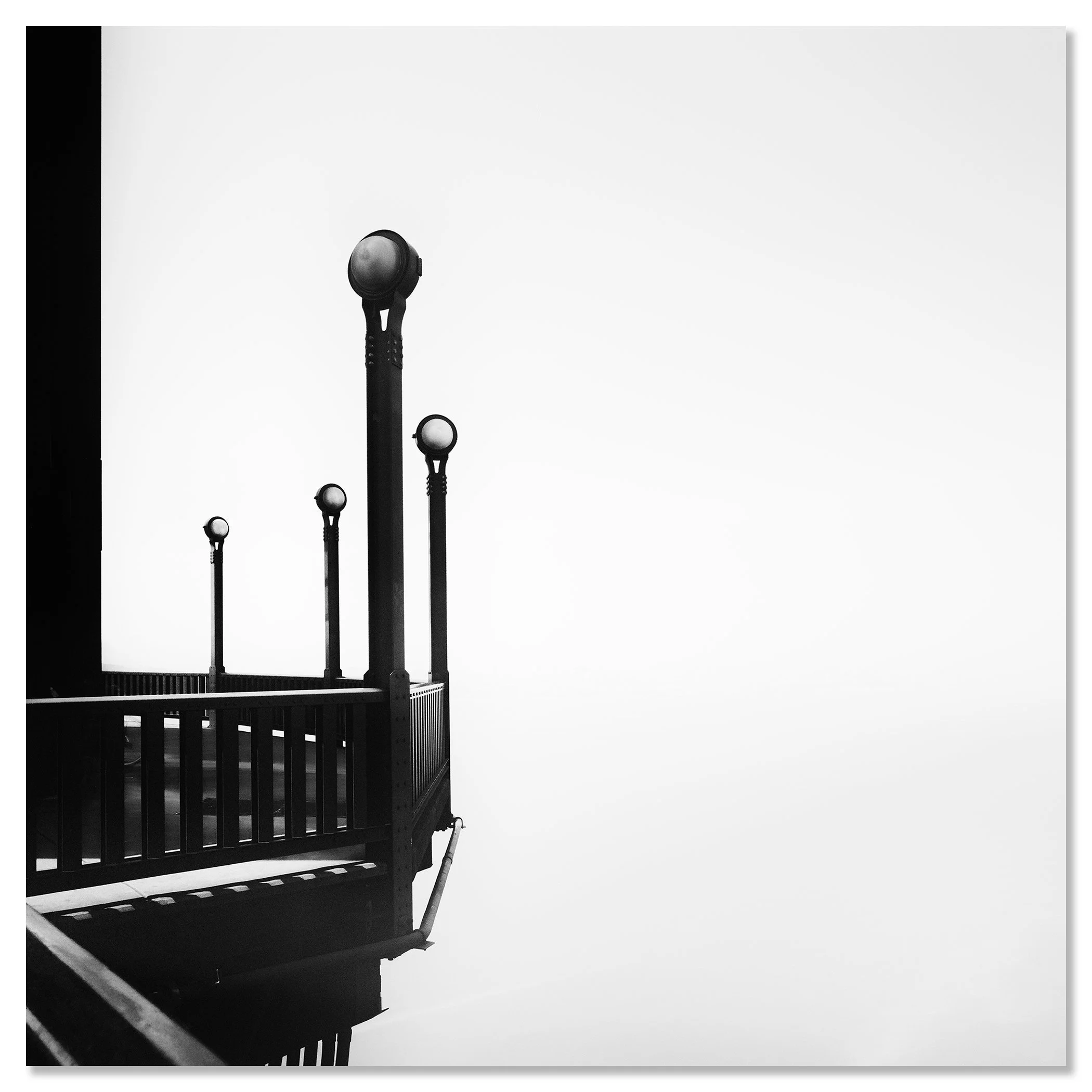 Golden Gate, Study 6 – black-and-white photograph mounted on frameless aluminium Dibond.