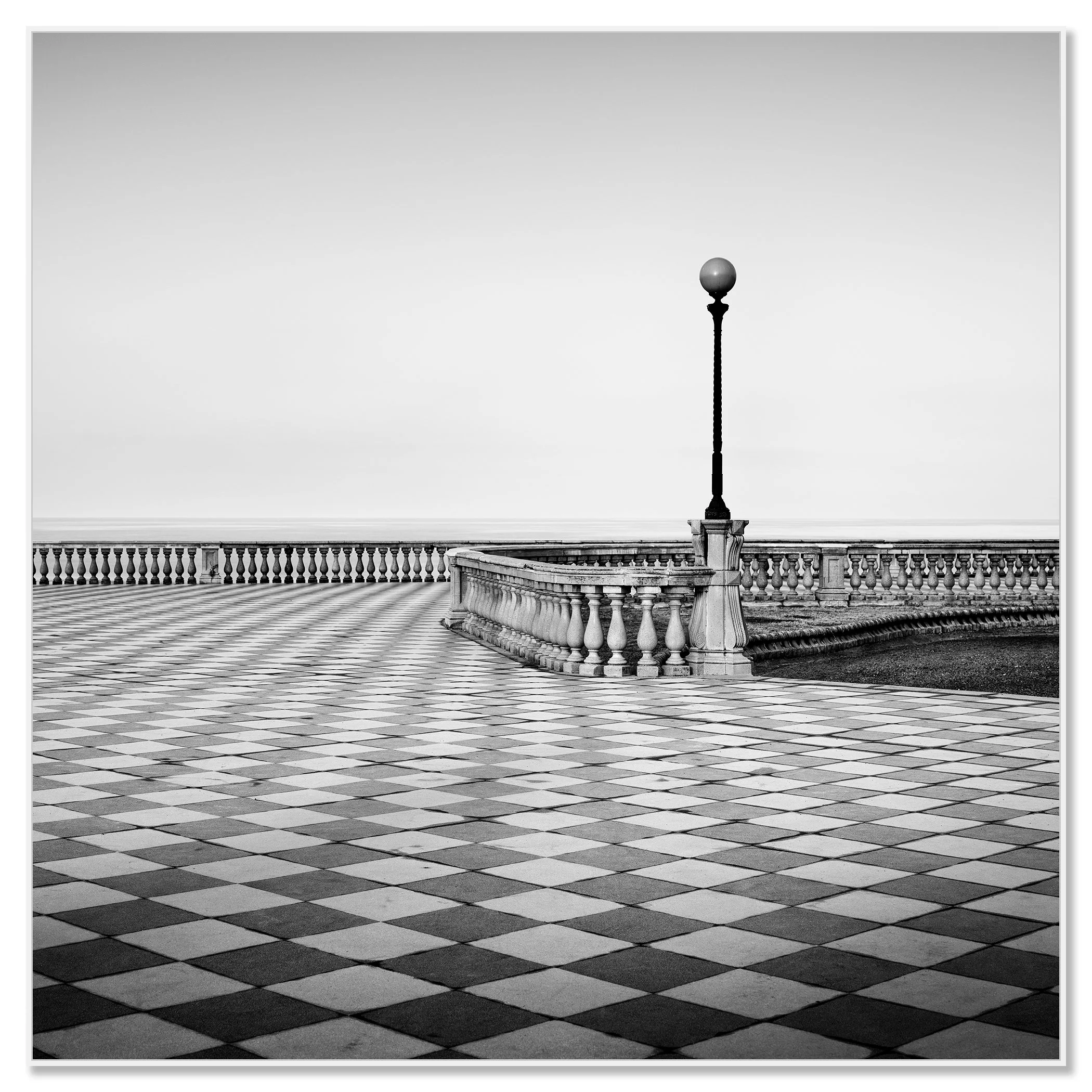 Terrazza Mascagni Study 1 by Gerald Berghammer mounted on aluminium Dibond in a white aluminium ArtBox frame.