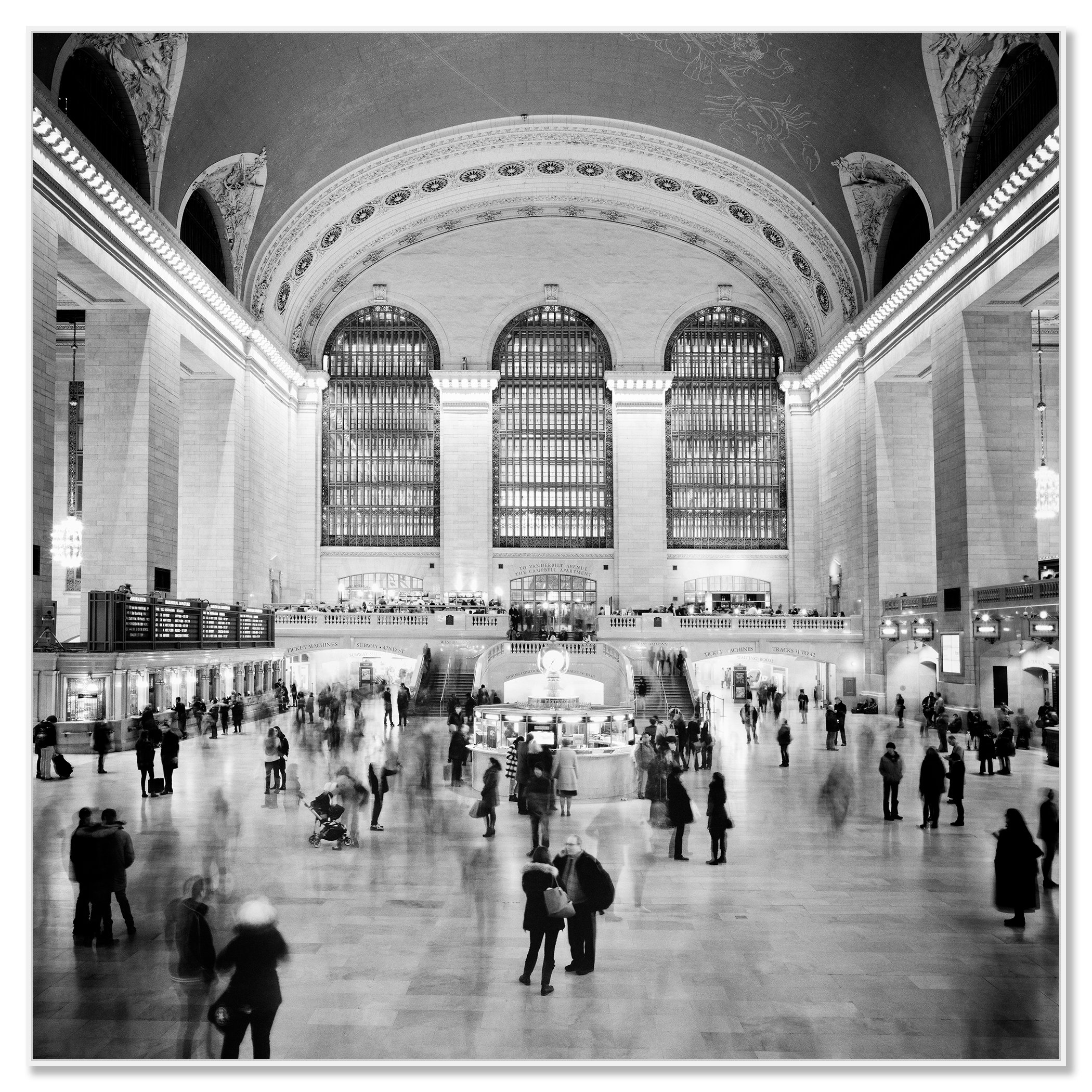 Grand Central Station Study 1 displayed in a white aluminium ArtBox frame by Gerald Berghammer.