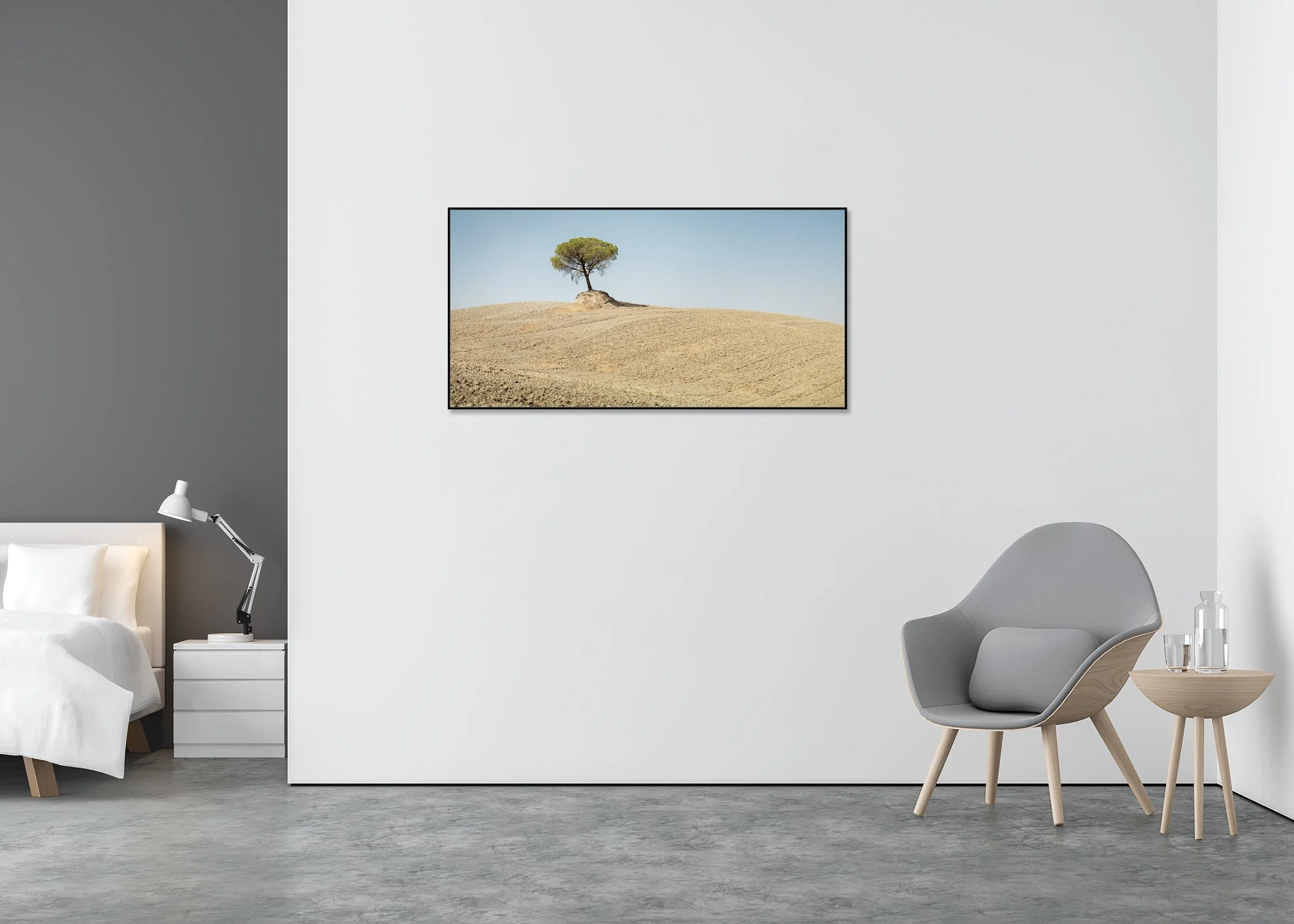 Gerald Berghammer - Italian Stone Pines | landscape, indian summer | Tuscany, Italy, ChromaLuxe print, aluminium art box