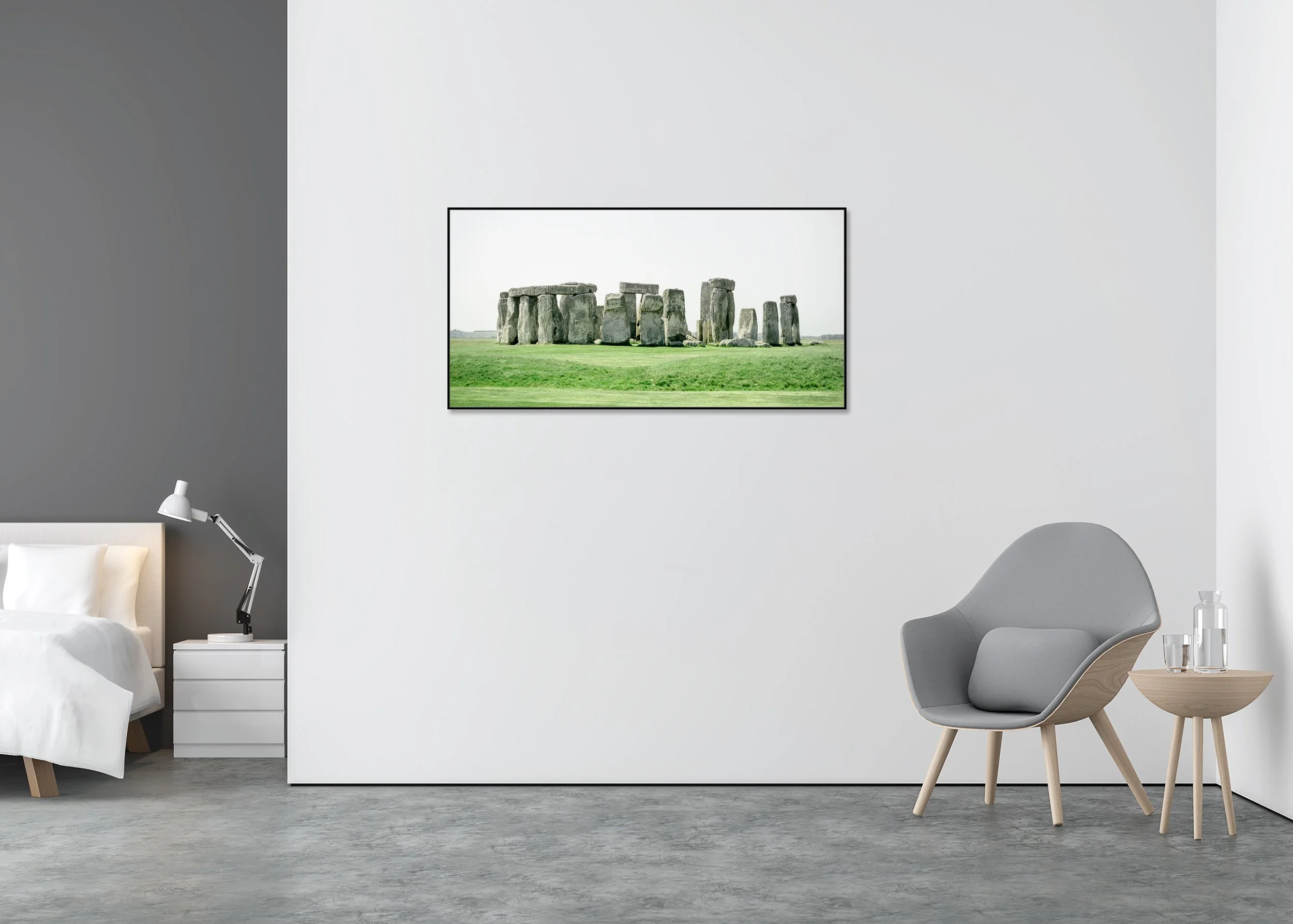 Stonehenge, Panorama Study 1 – colour photograph on aluminium Dibond in an aluminium ArtBox.