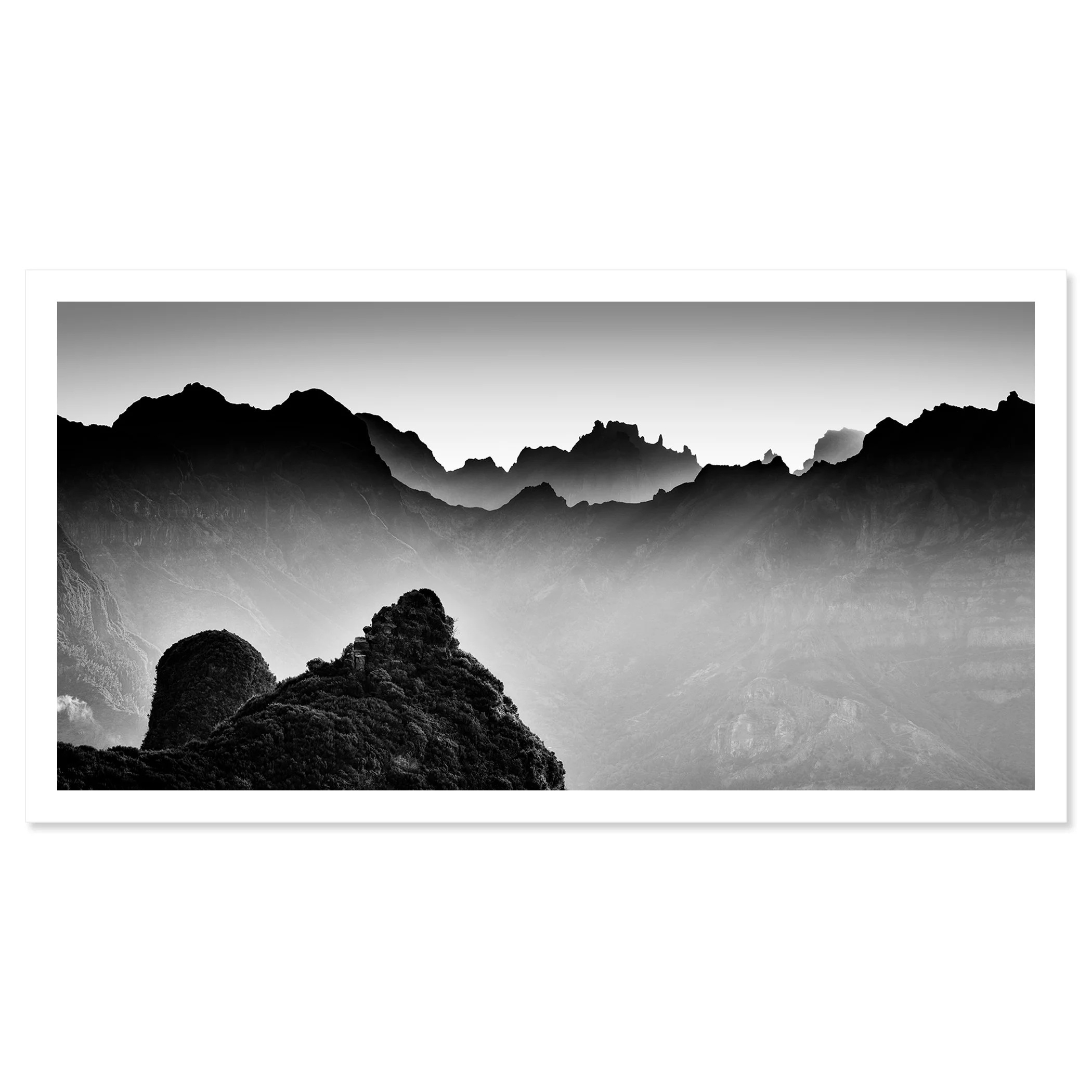 Morning Light in the Mountains Study 3 by Gerald Berghammer presented as an unframed fine art print.
